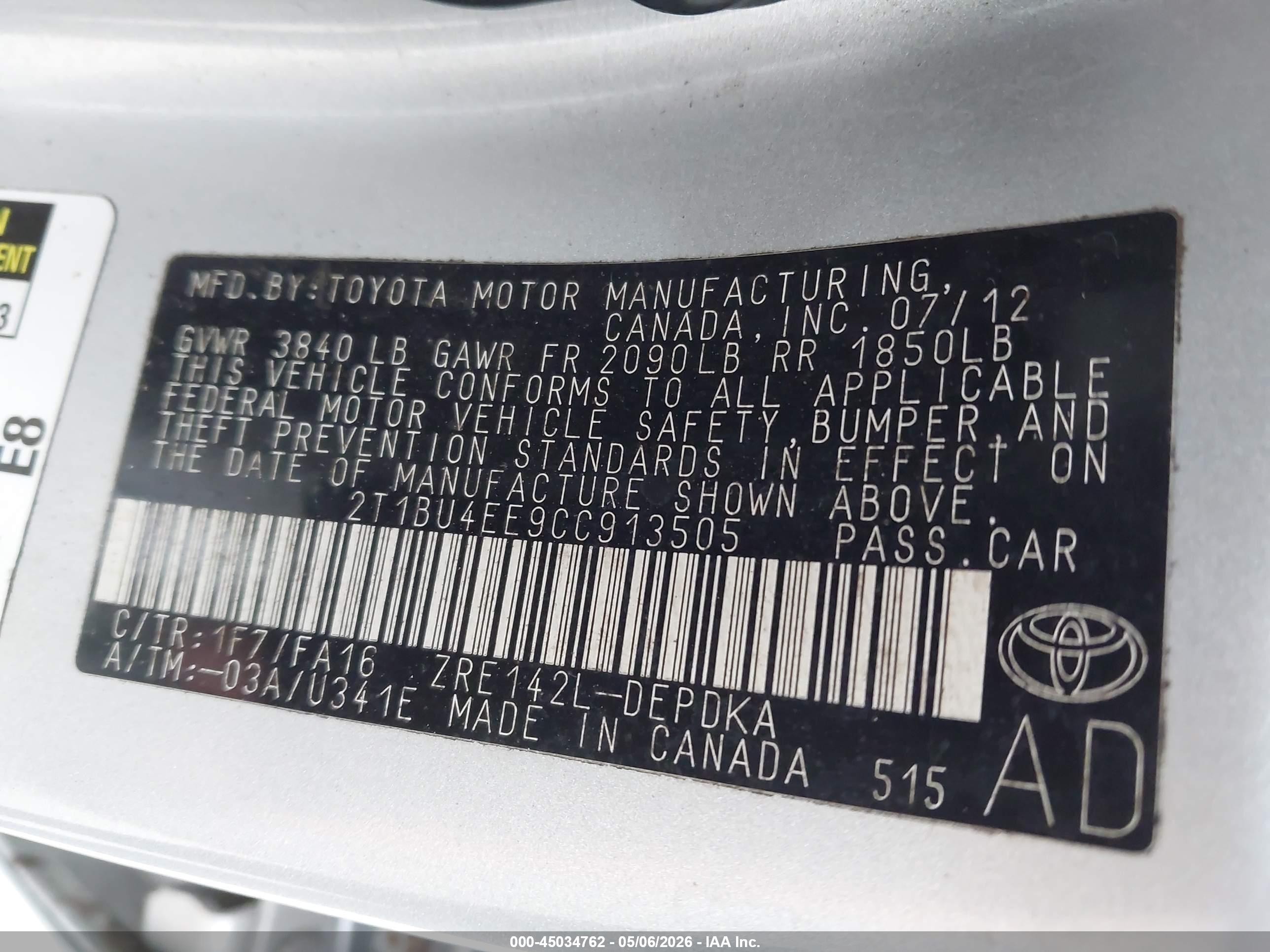 TOYOTA COROLLA image 9