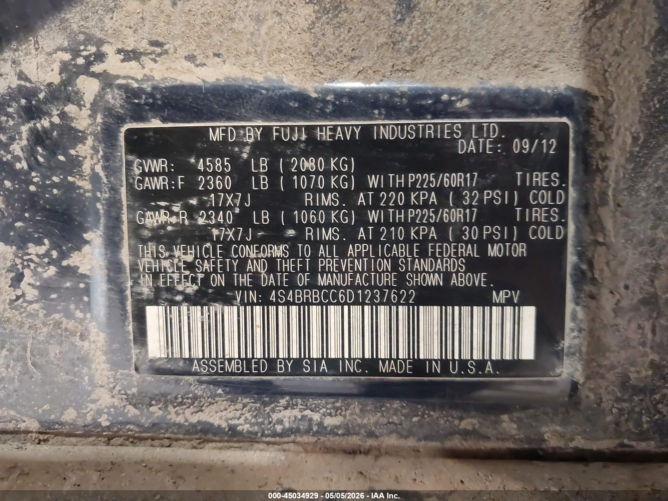 SUBARU OUTBACK image 9
