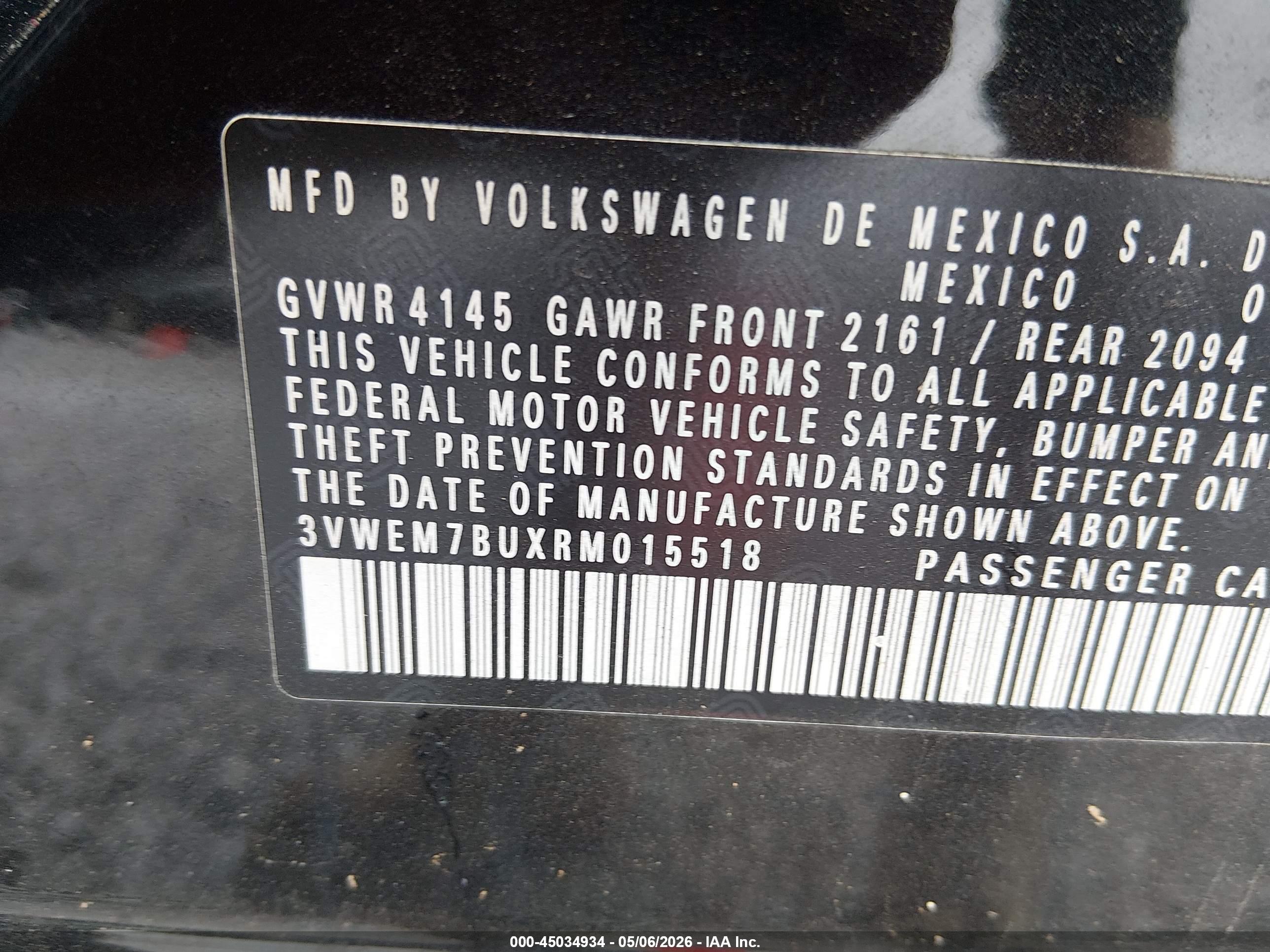 VOLKSWAGEN JETTA image 9