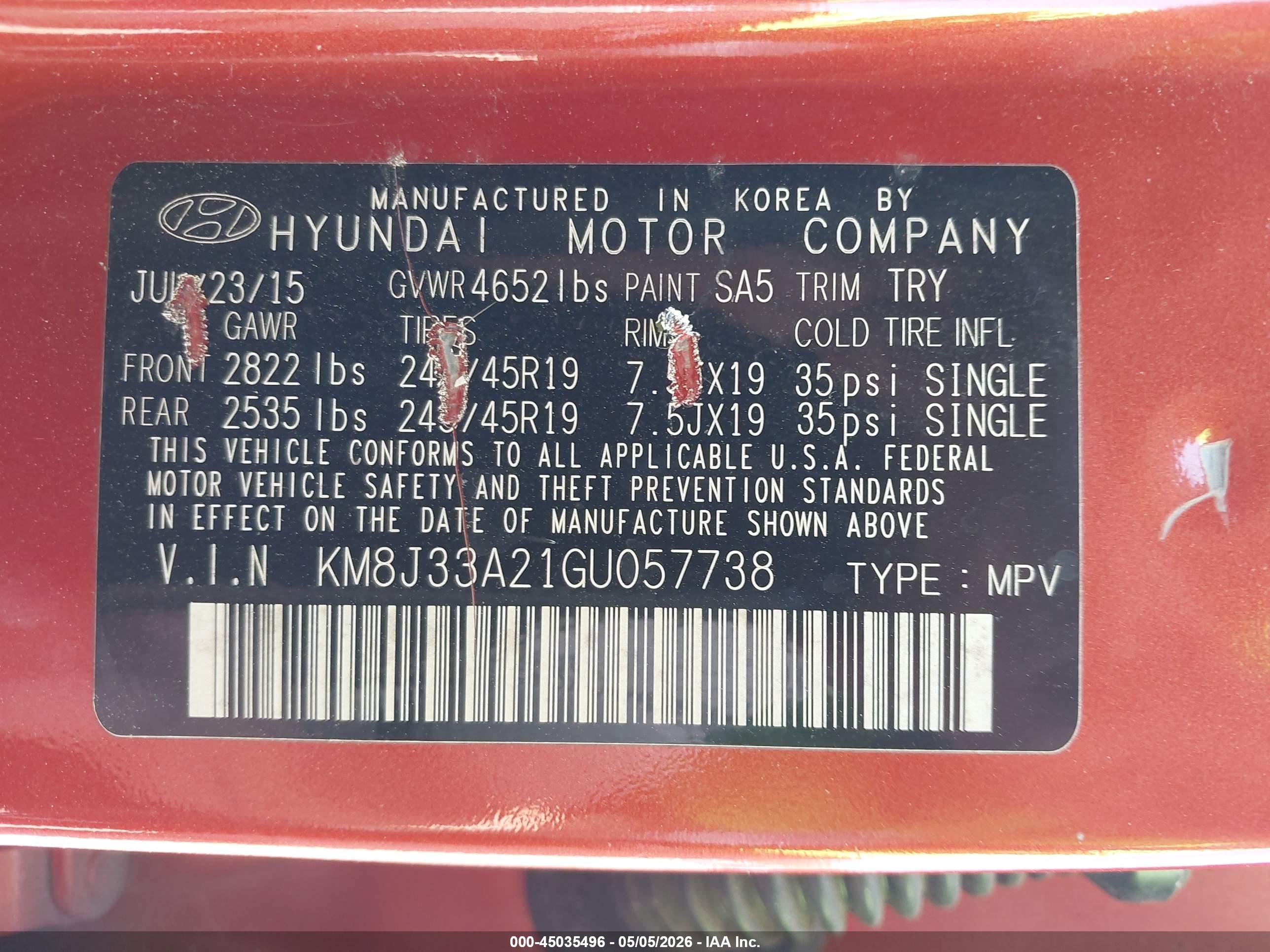 HYUNDAI TUCSON image 9