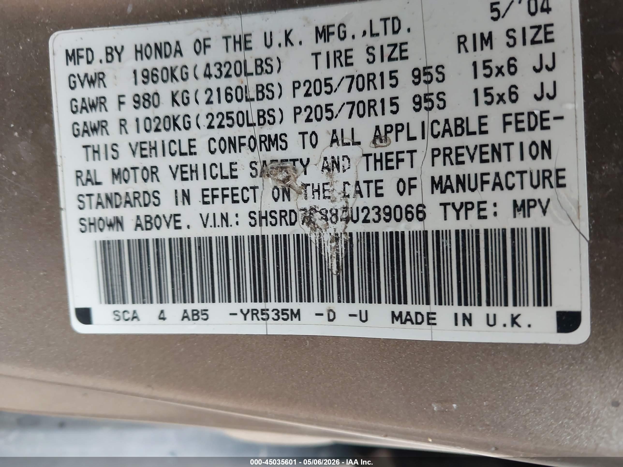 HONDA CR-V image 9