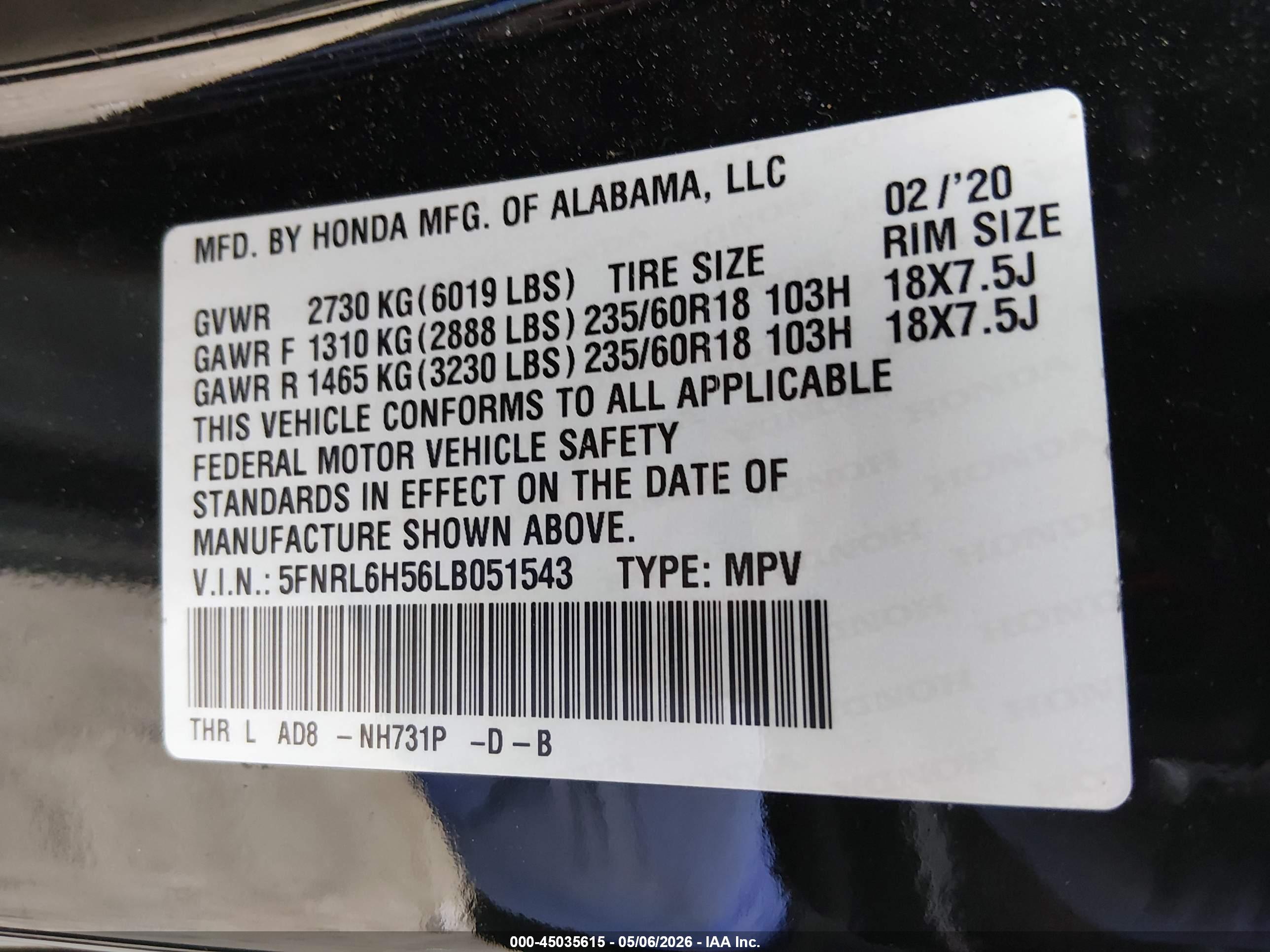 HONDA ODYSSEY image 9