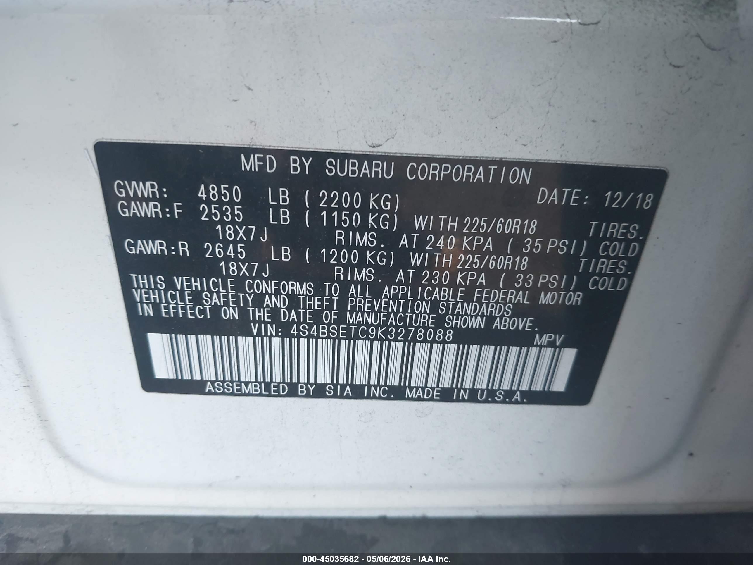 SUBARU OUTBACK image 9