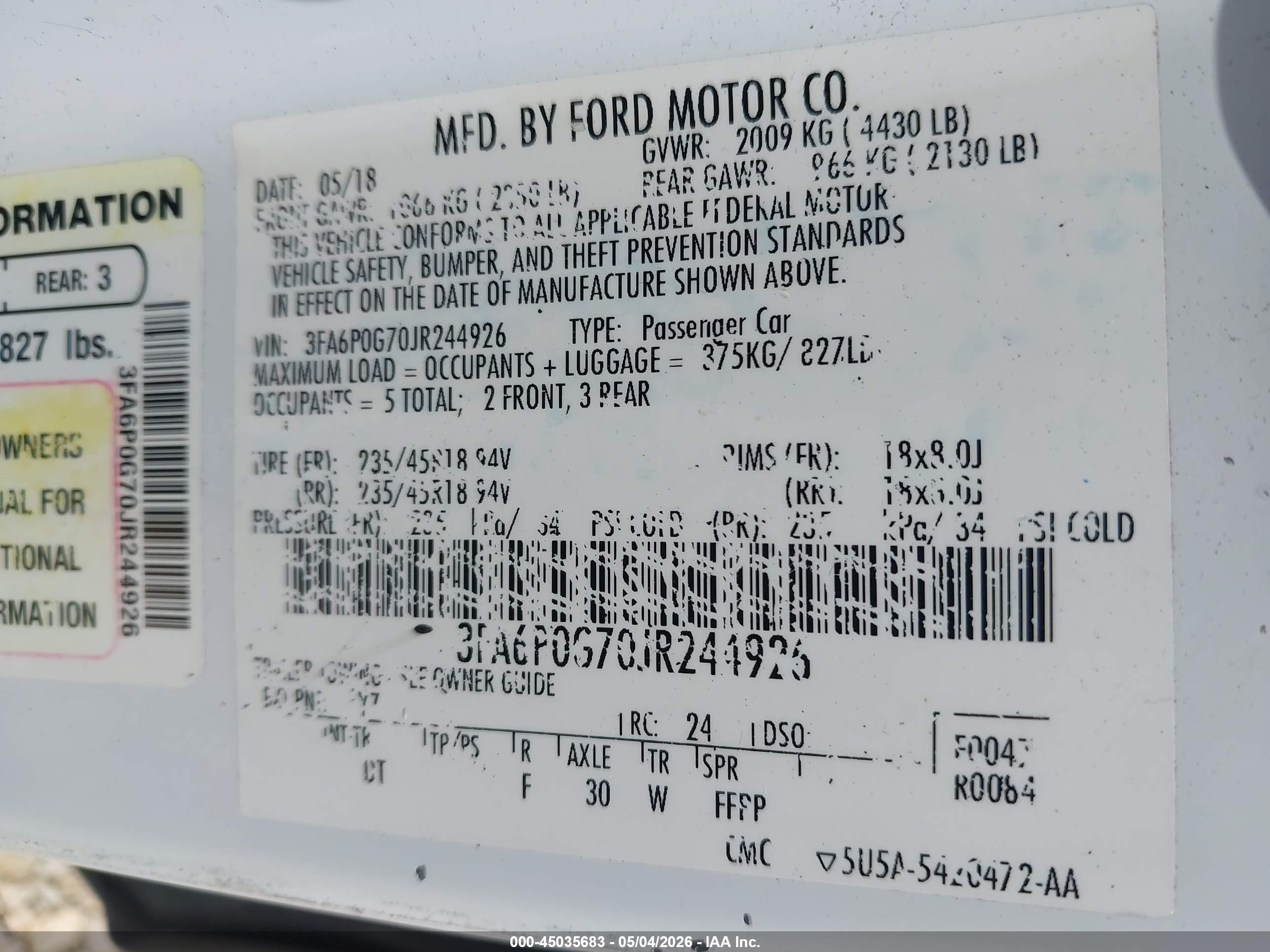 FORD FUSION image 9