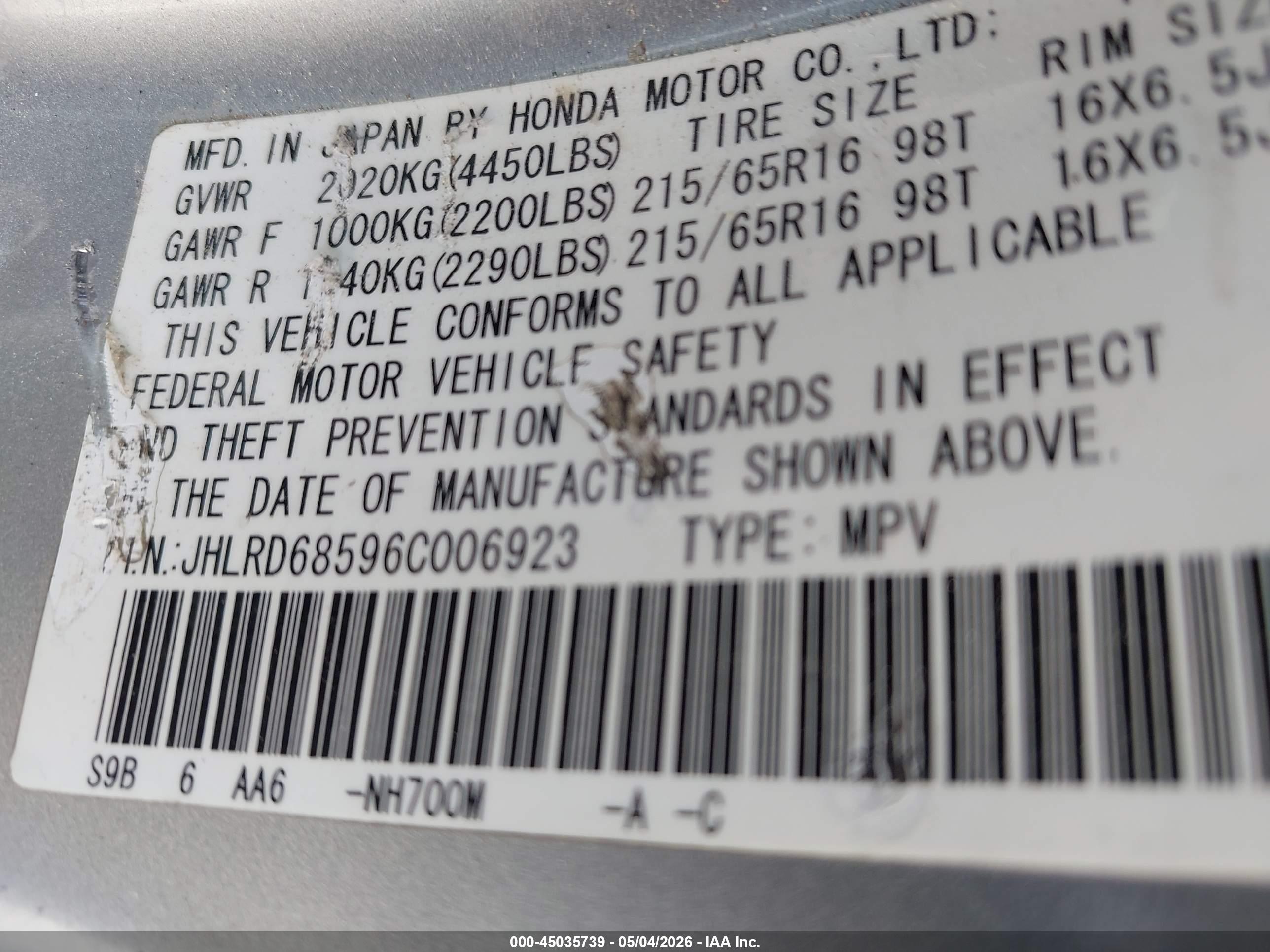 HONDA CR-V image 9