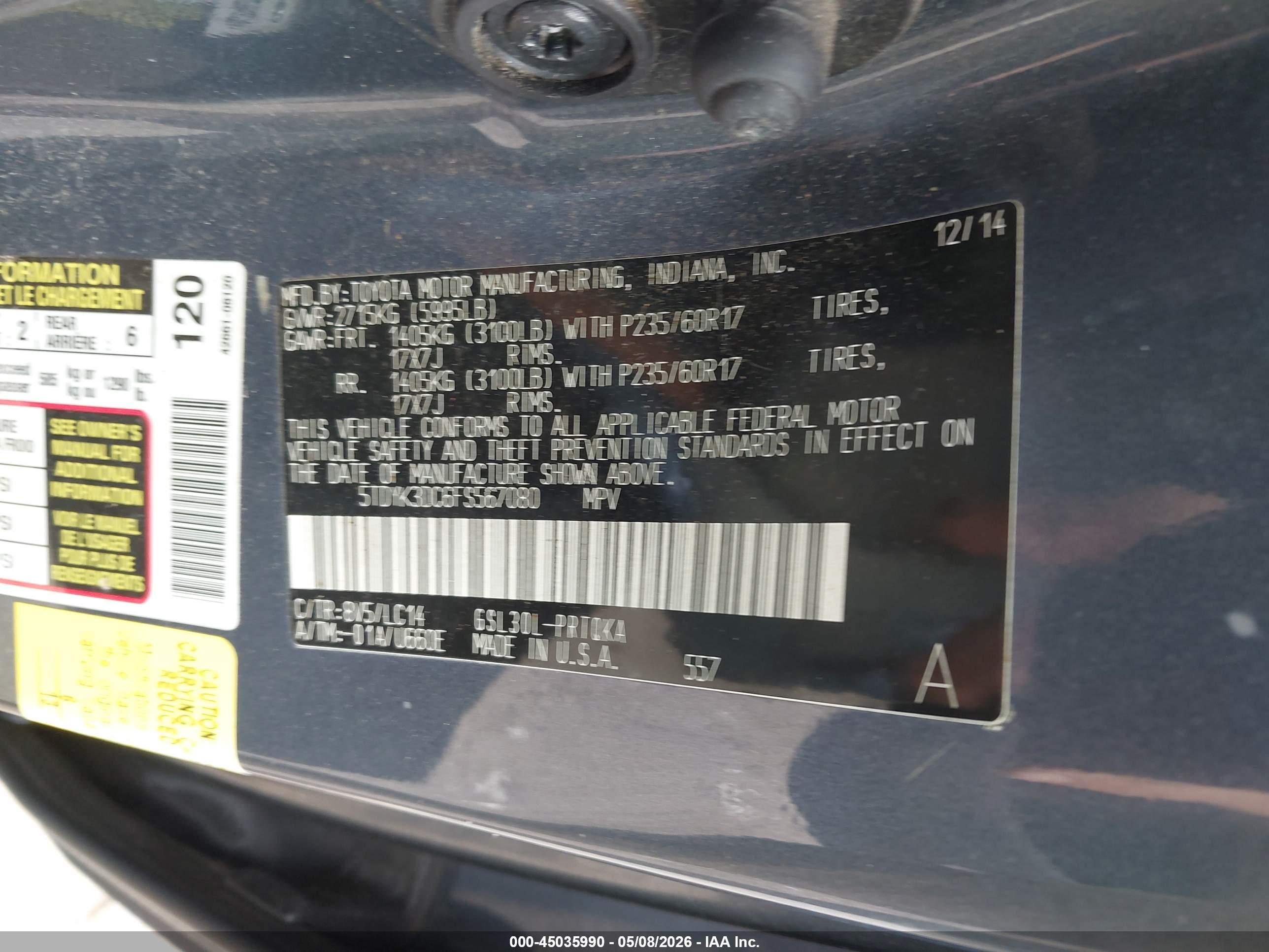 TOYOTA SIENNA image 9