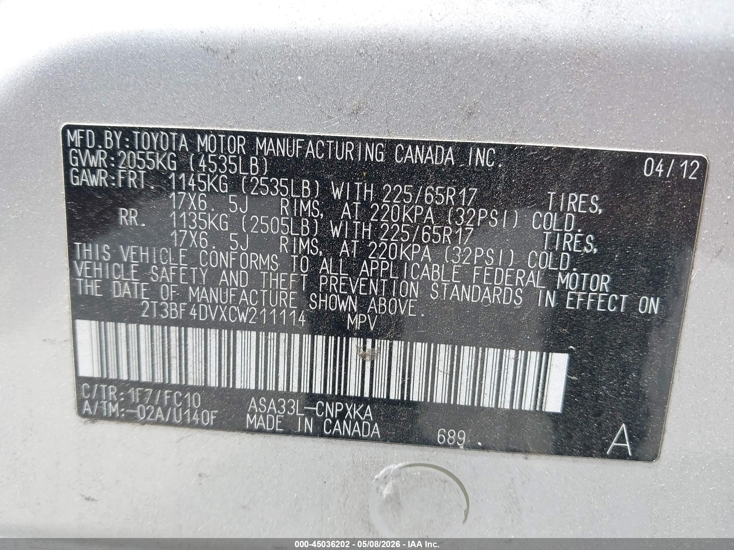TOYOTA RAV4 image 9
