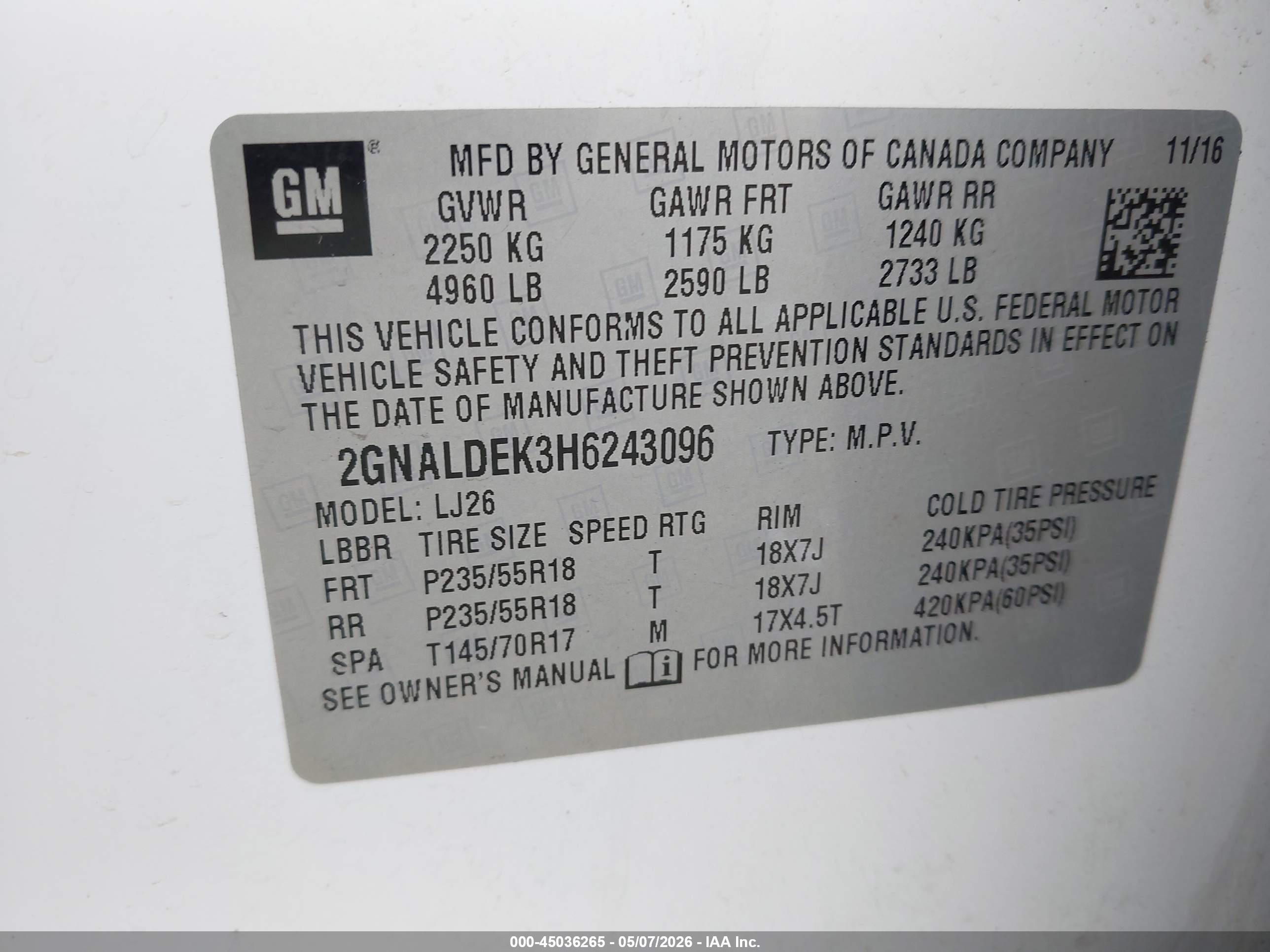 CHEVROLET EQUINOX image 9