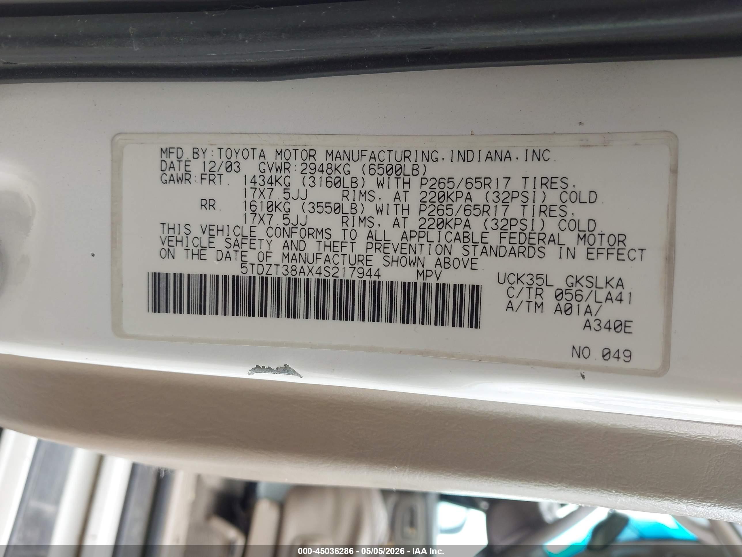 TOYOTA SEQUOIA image 9