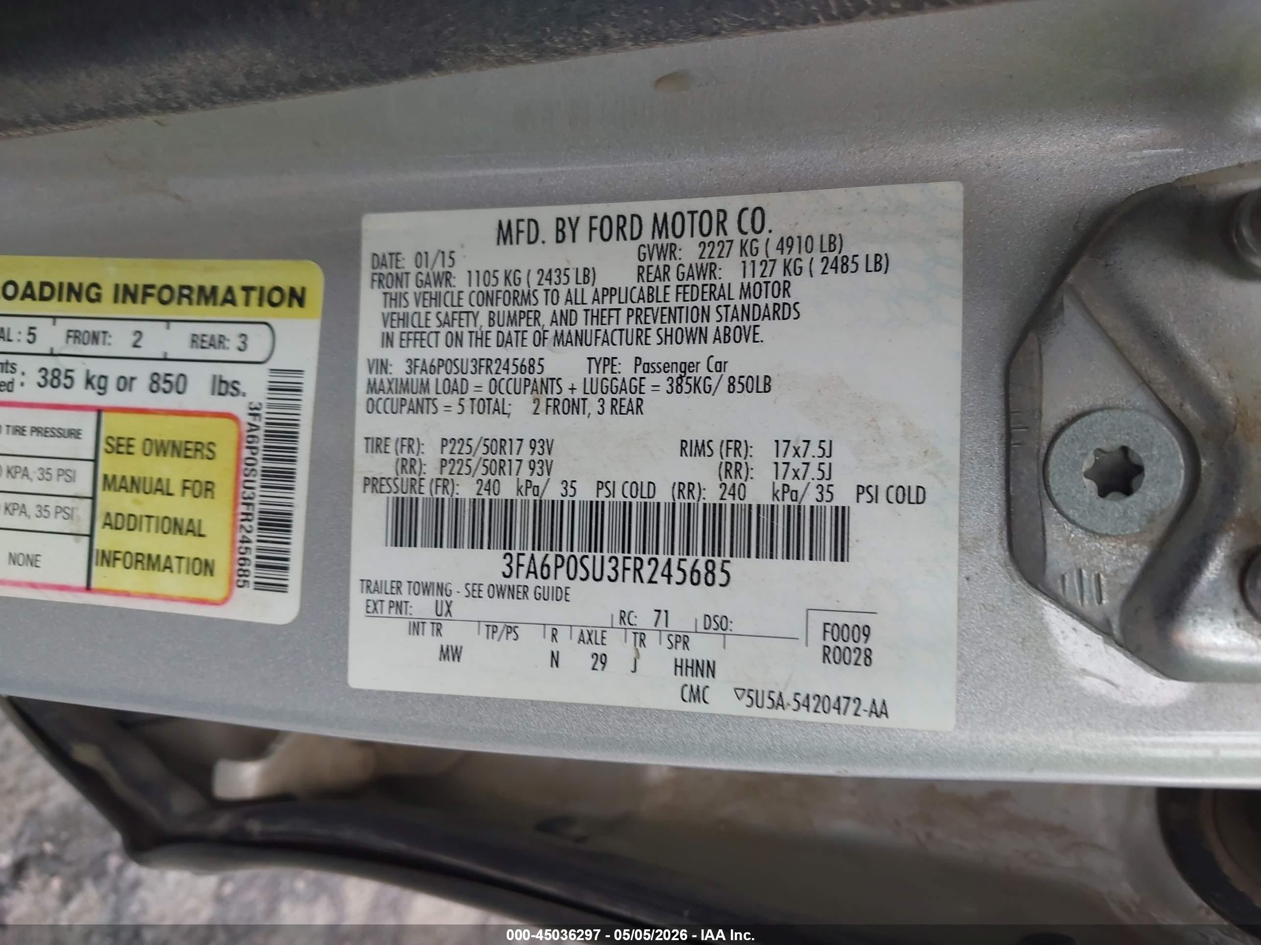 FORD FUSION image 9