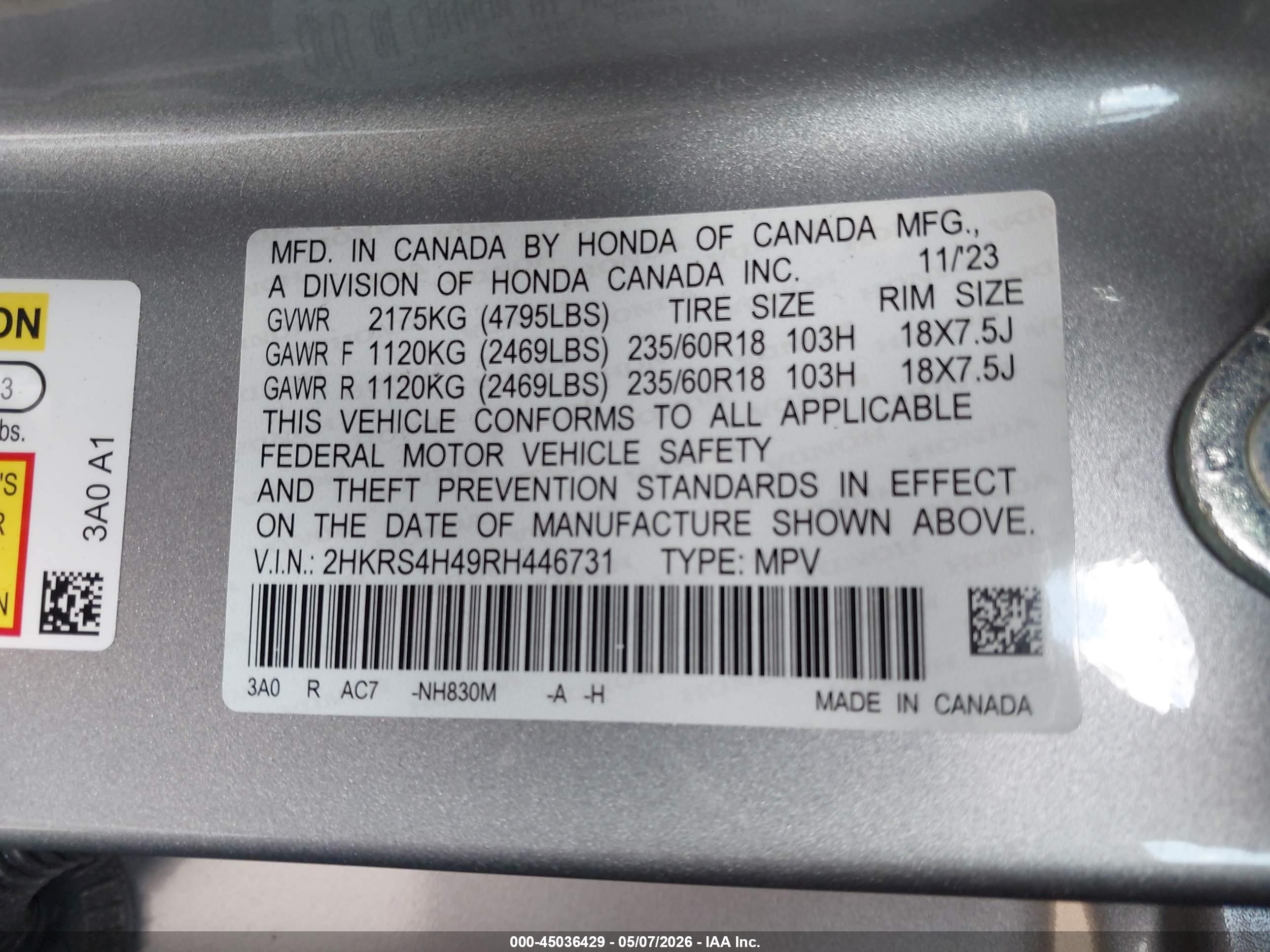 HONDA CR-V image 9