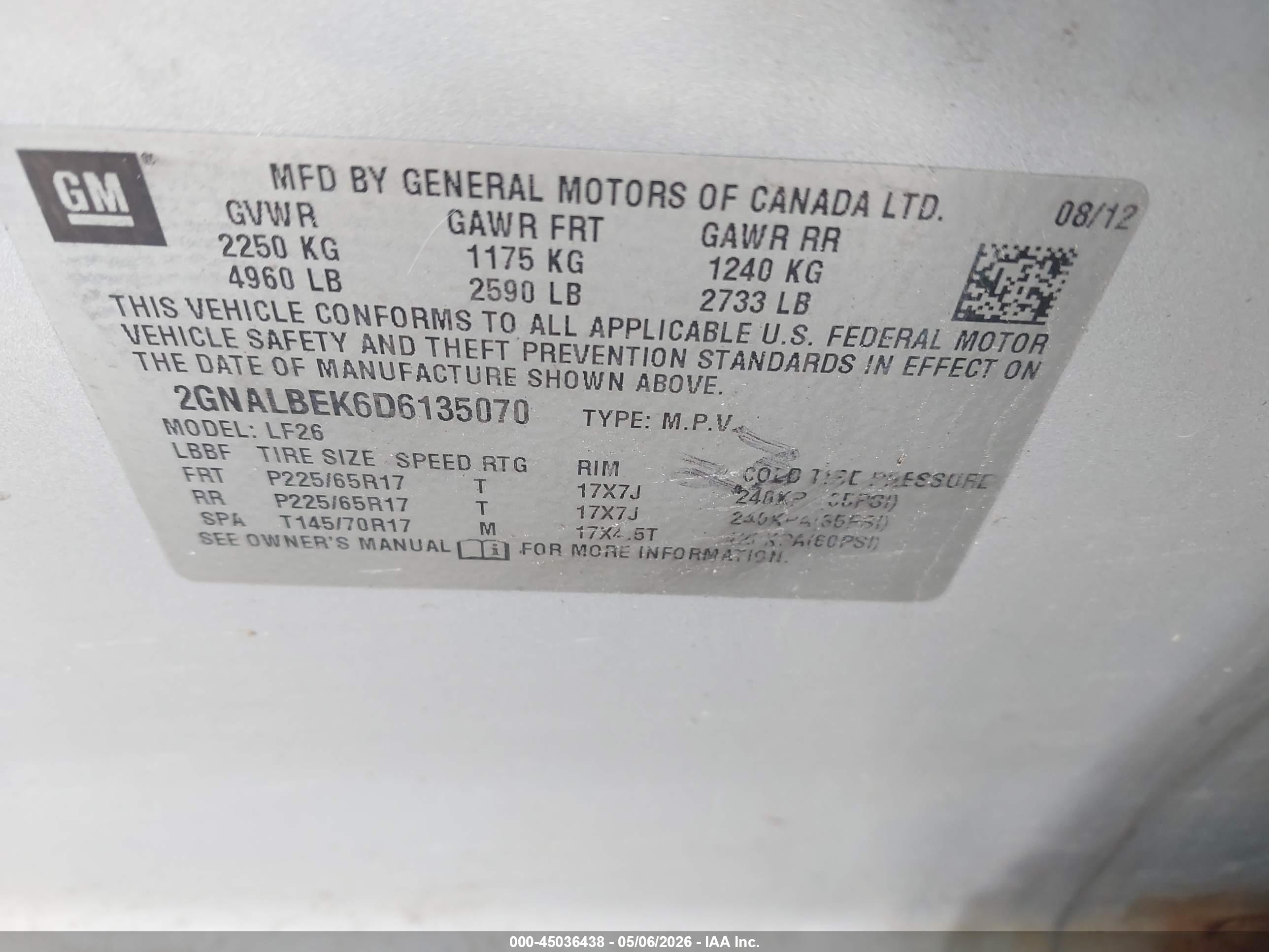 CHEVROLET EQUINOX image 9
