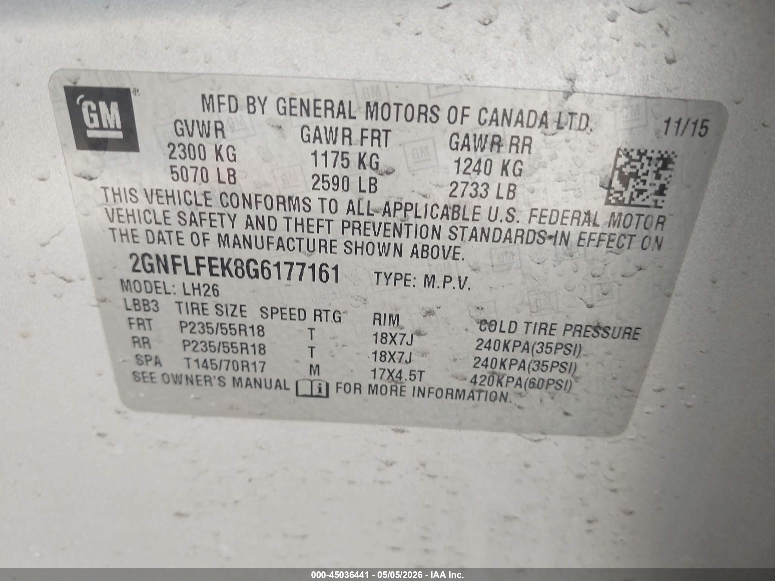 CHEVROLET EQUINOX image 9