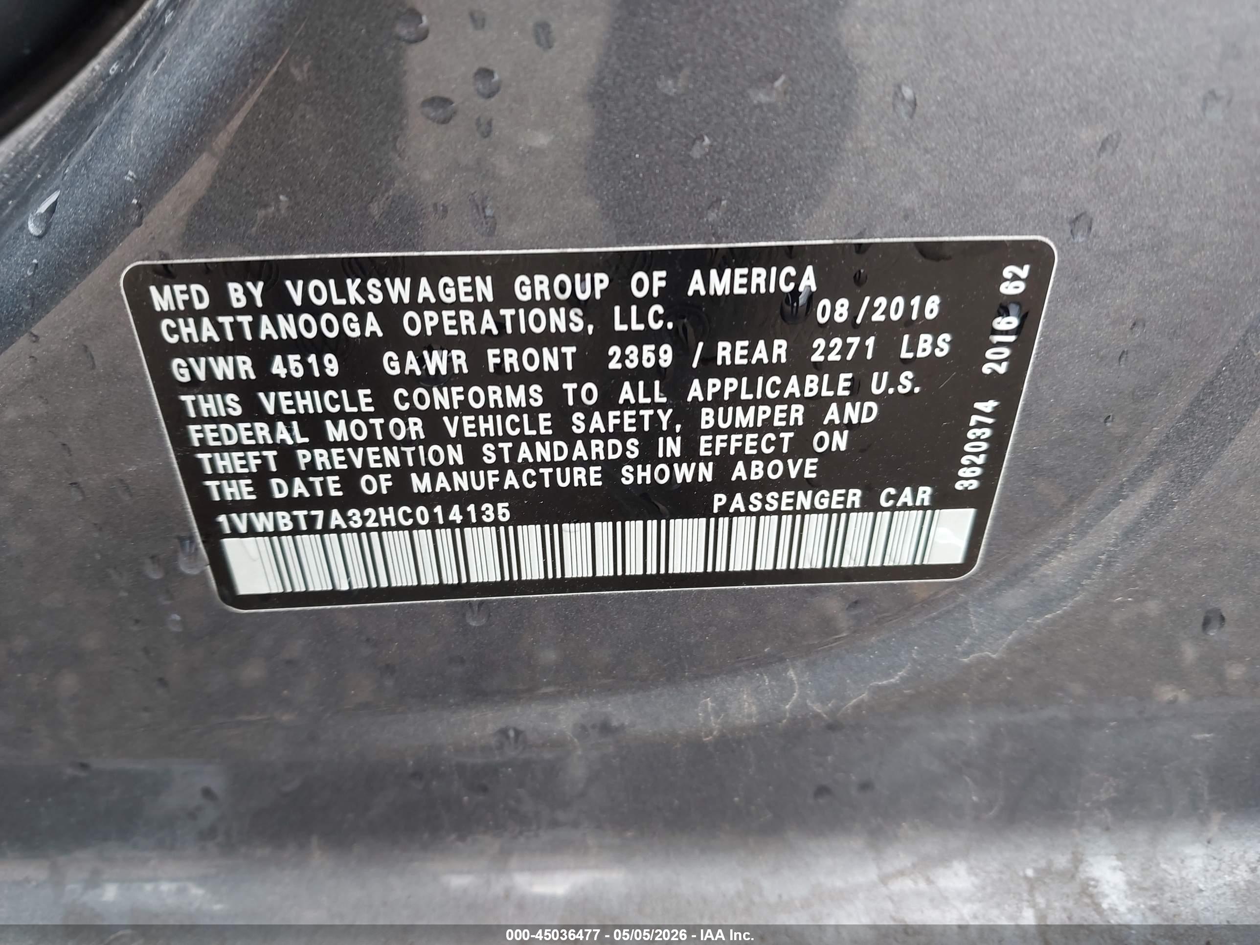 VOLKSWAGEN PASSAT image 9