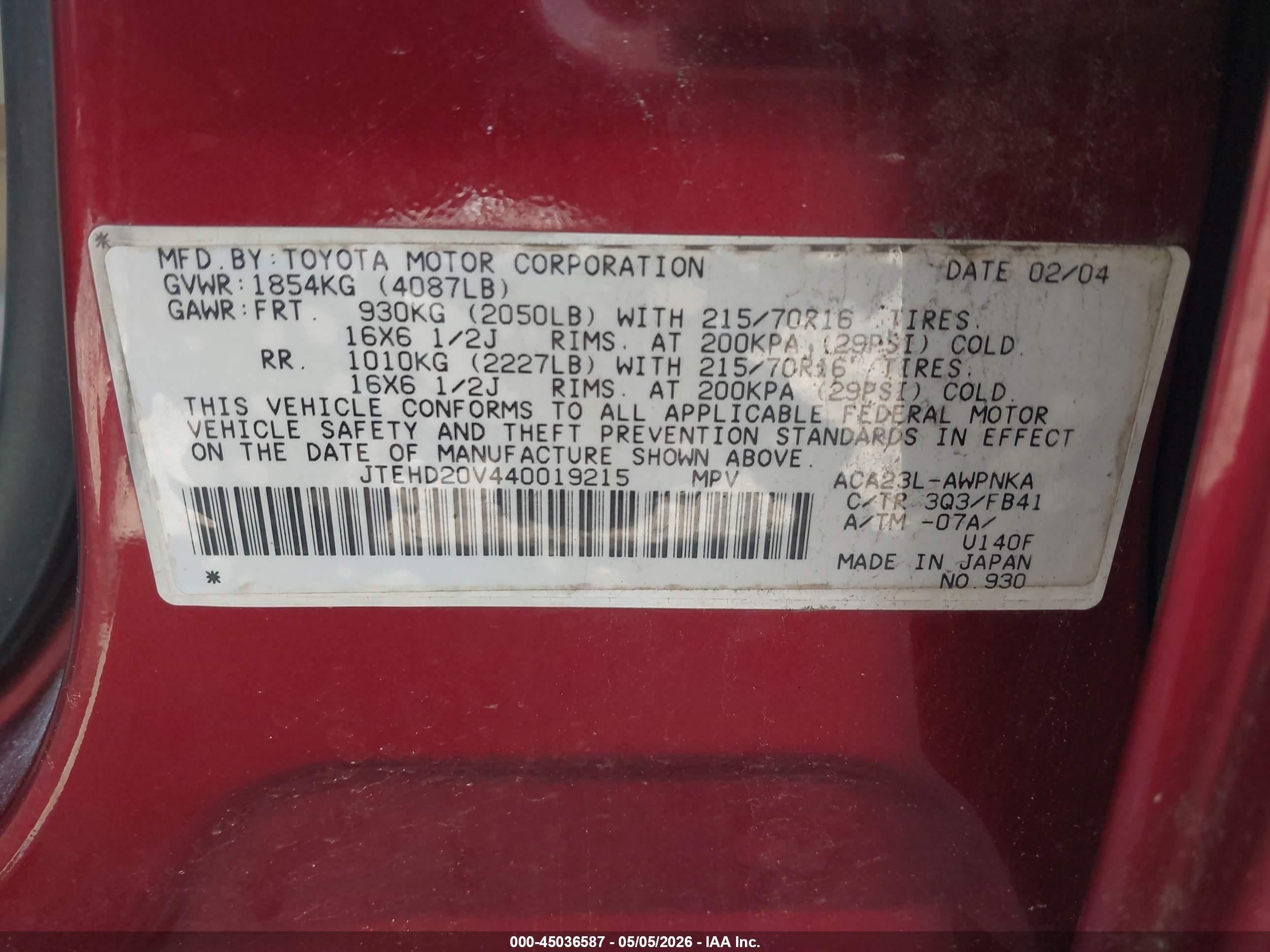 TOYOTA RAV4 image 9