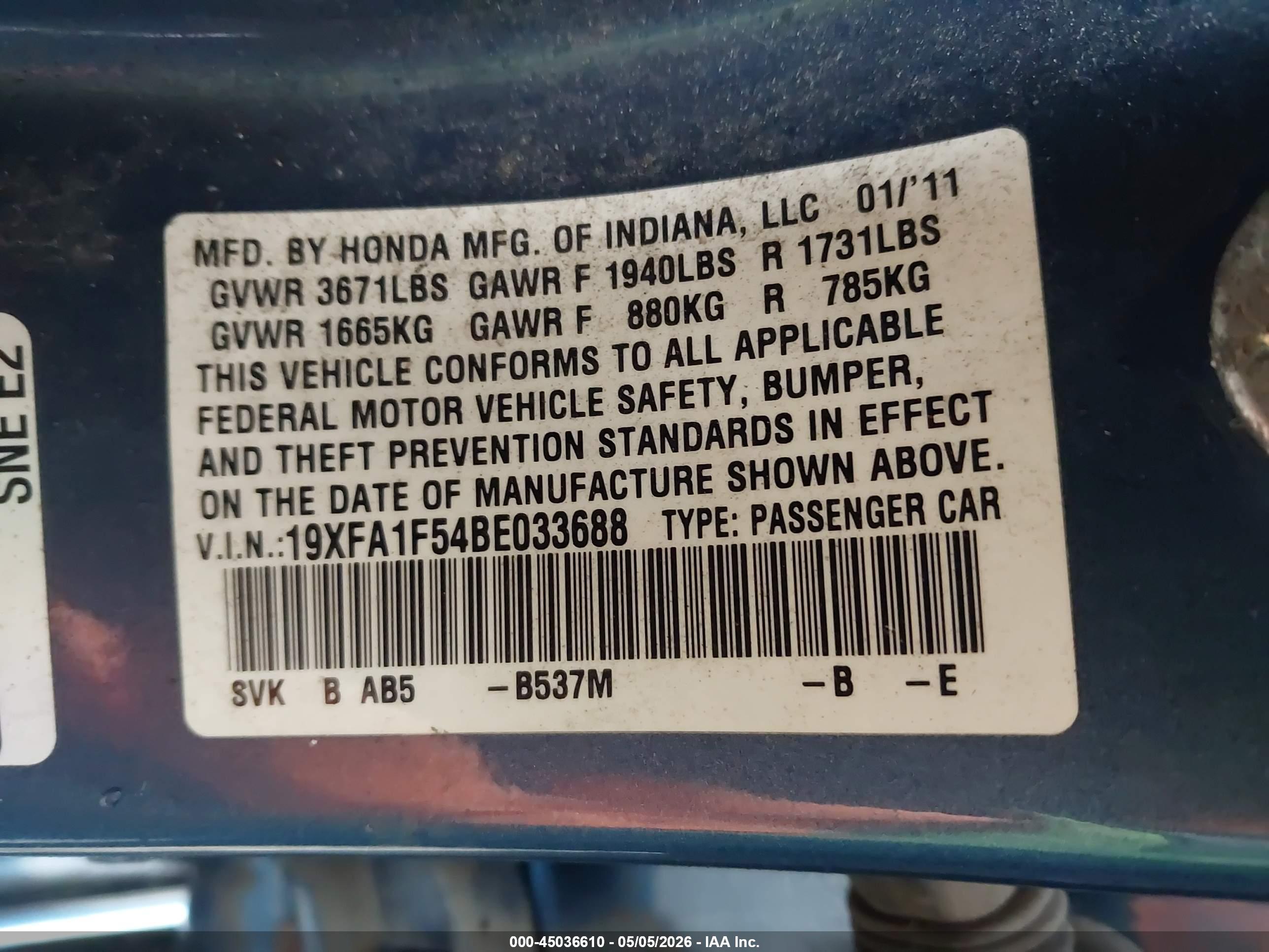 HONDA CIVIC image 9