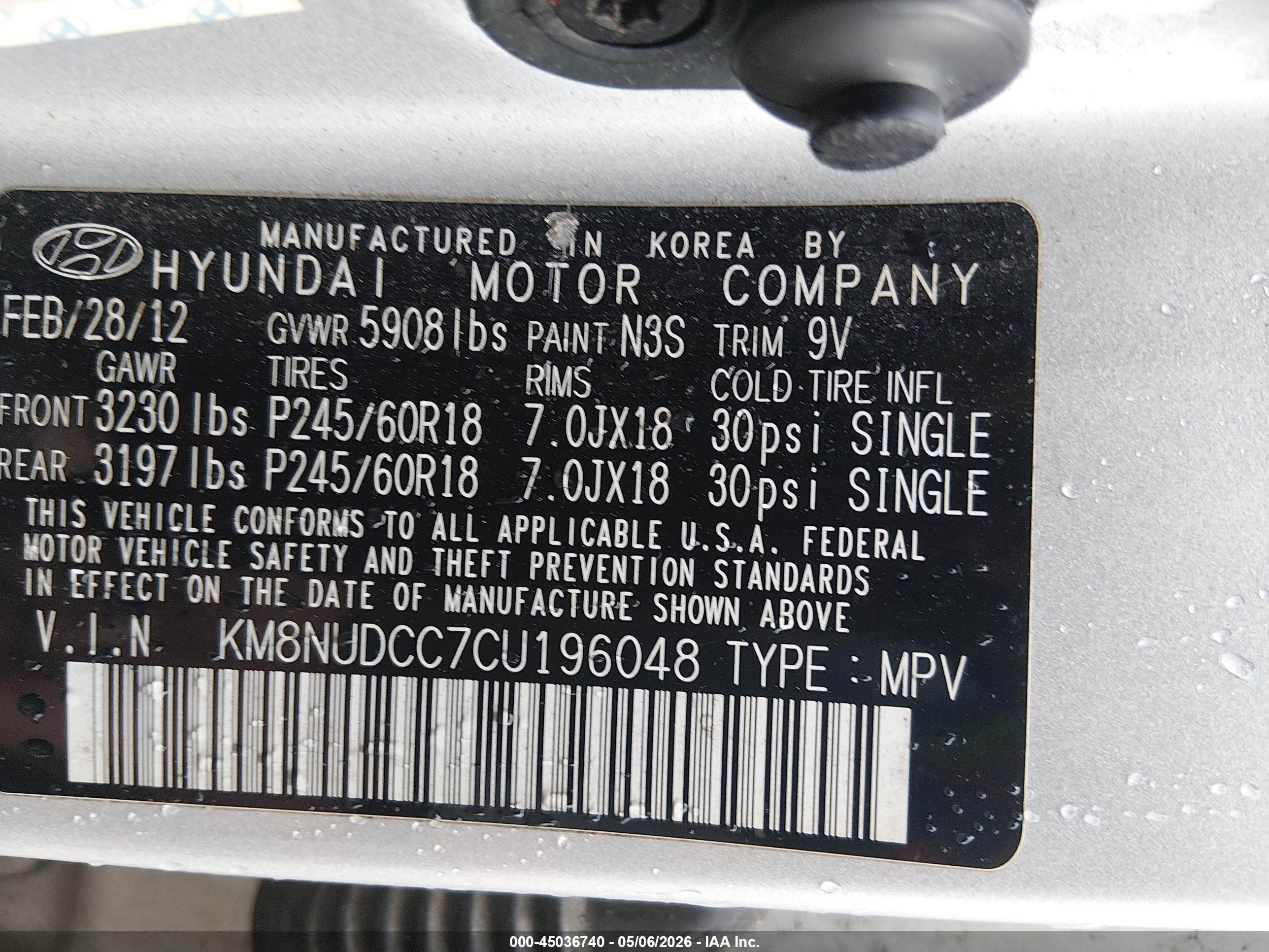 HYUNDAI VERACRUZ image 9