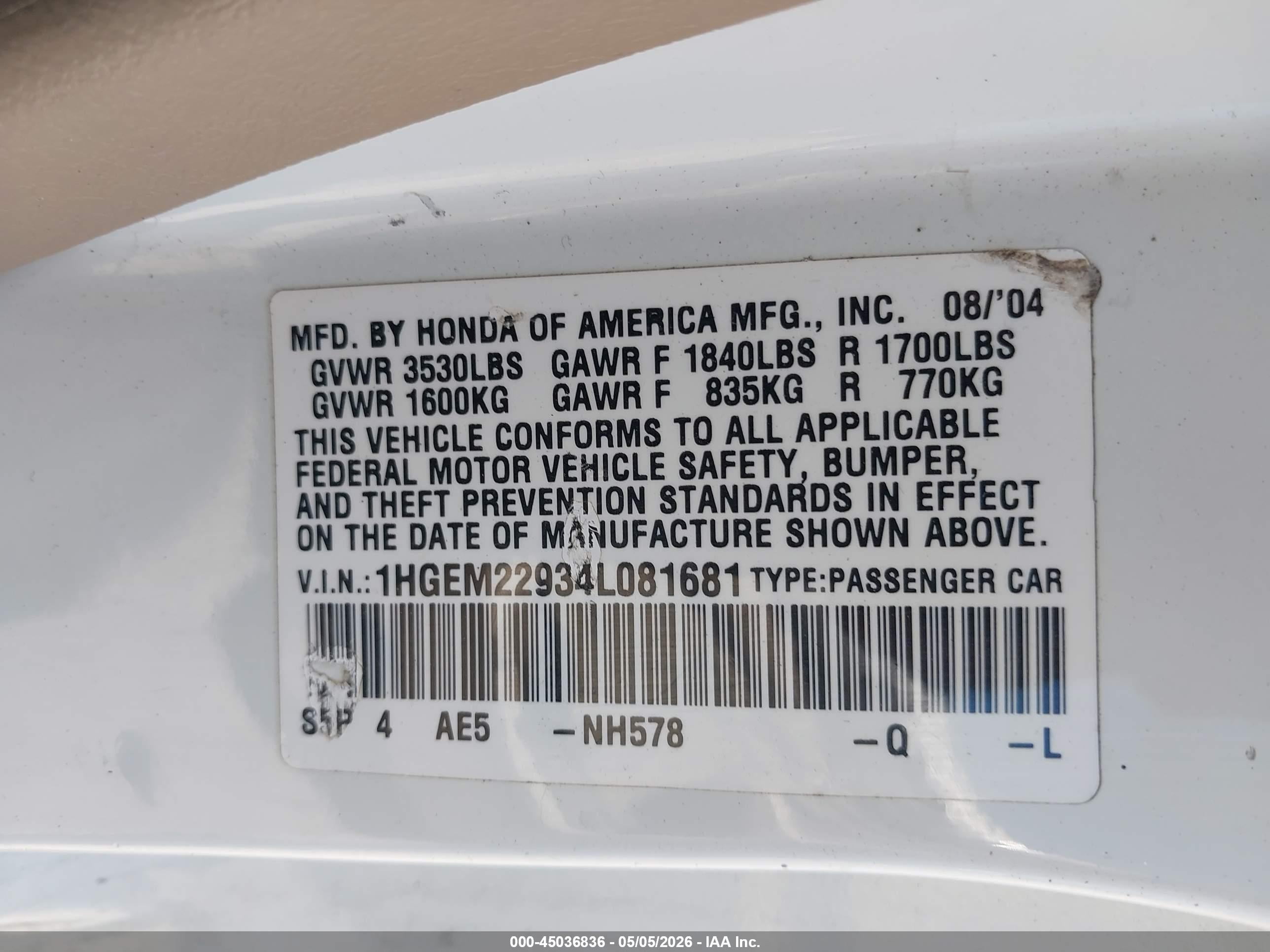 HONDA CIVIC image 9