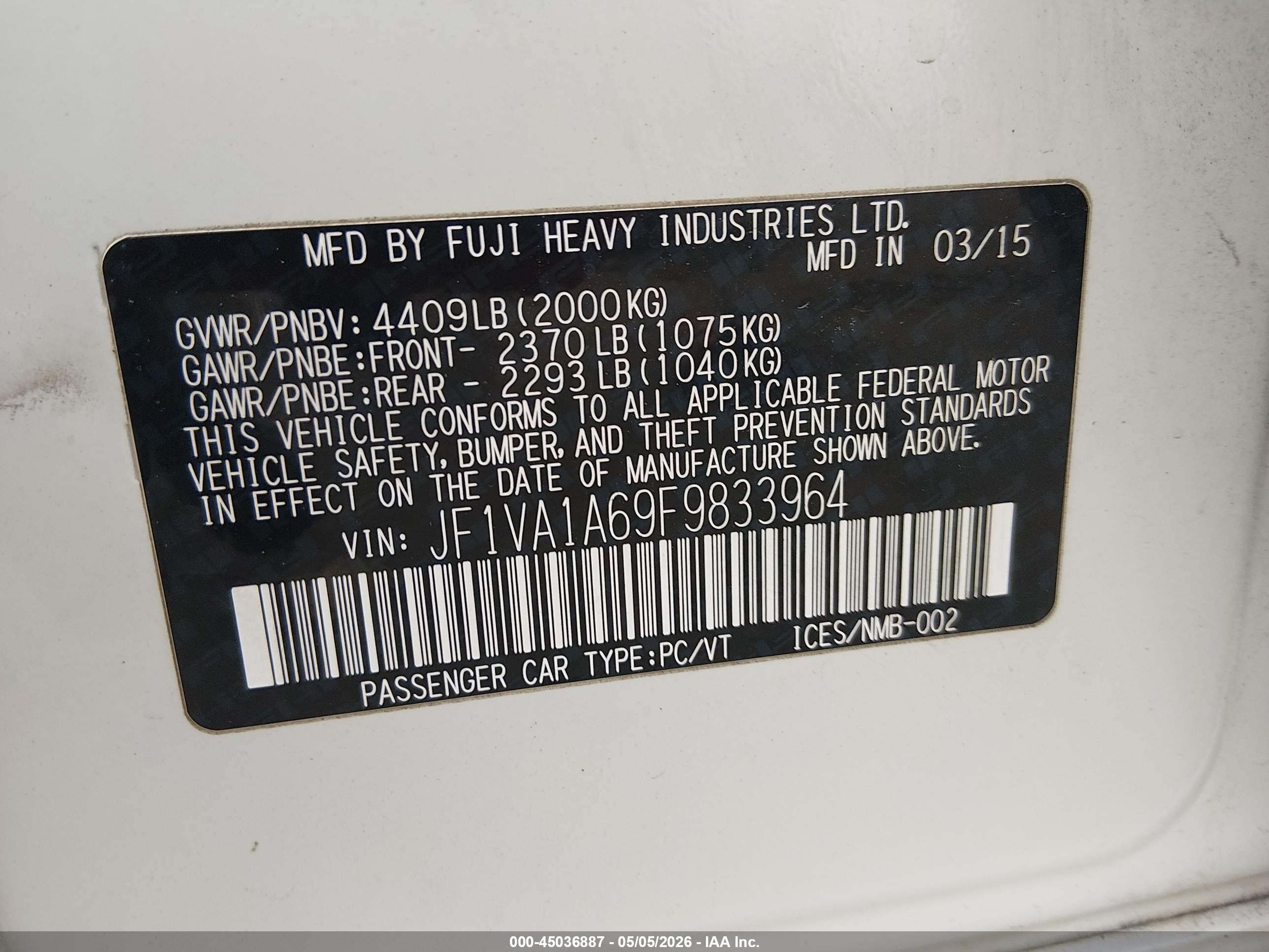 SUBARU WRX image 9