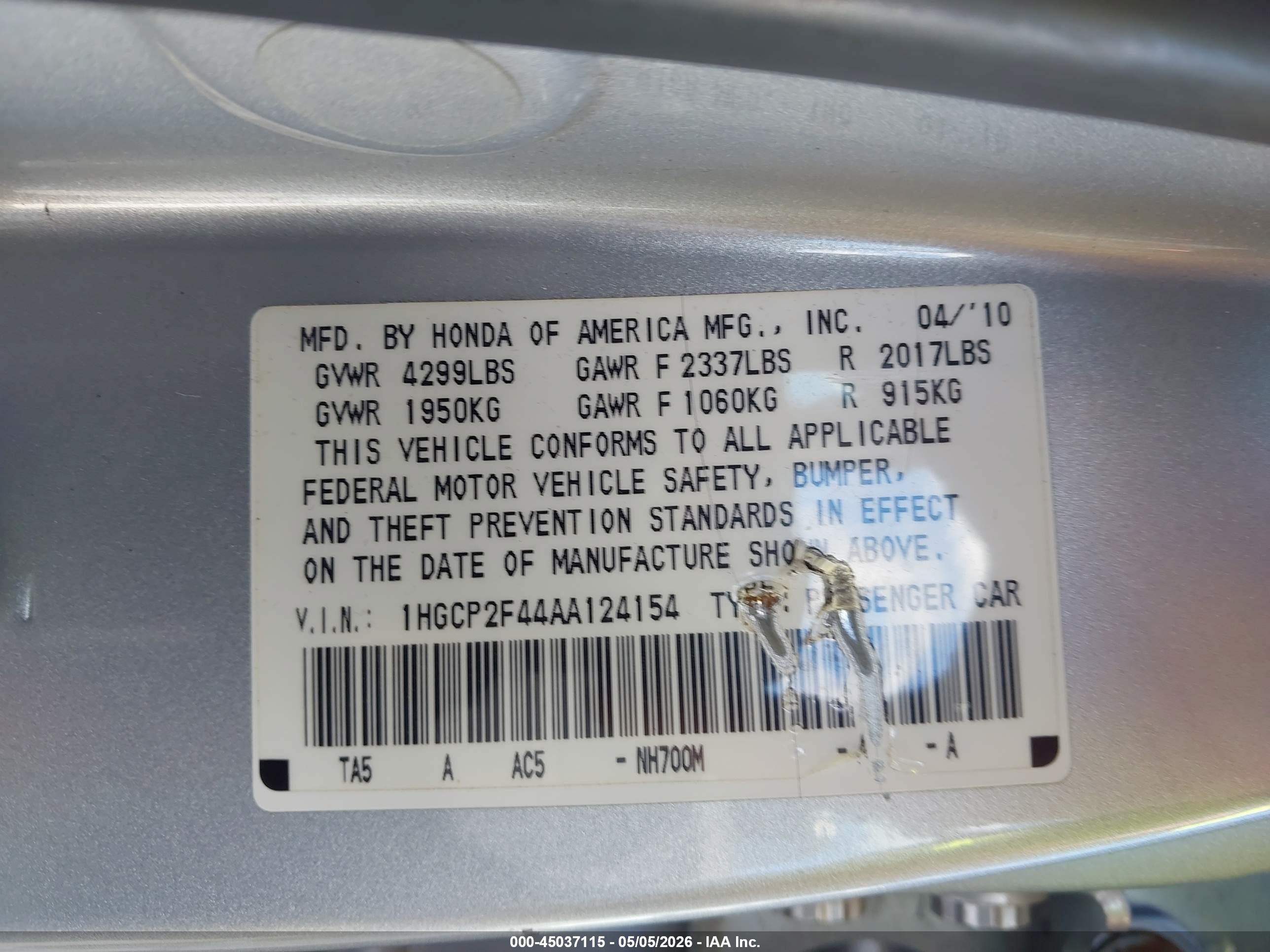 HONDA ACCORD image 9