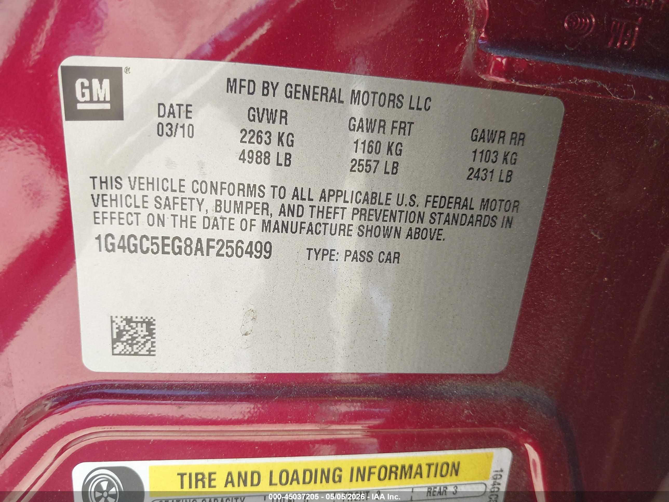 BUICK LACROSSE image 9