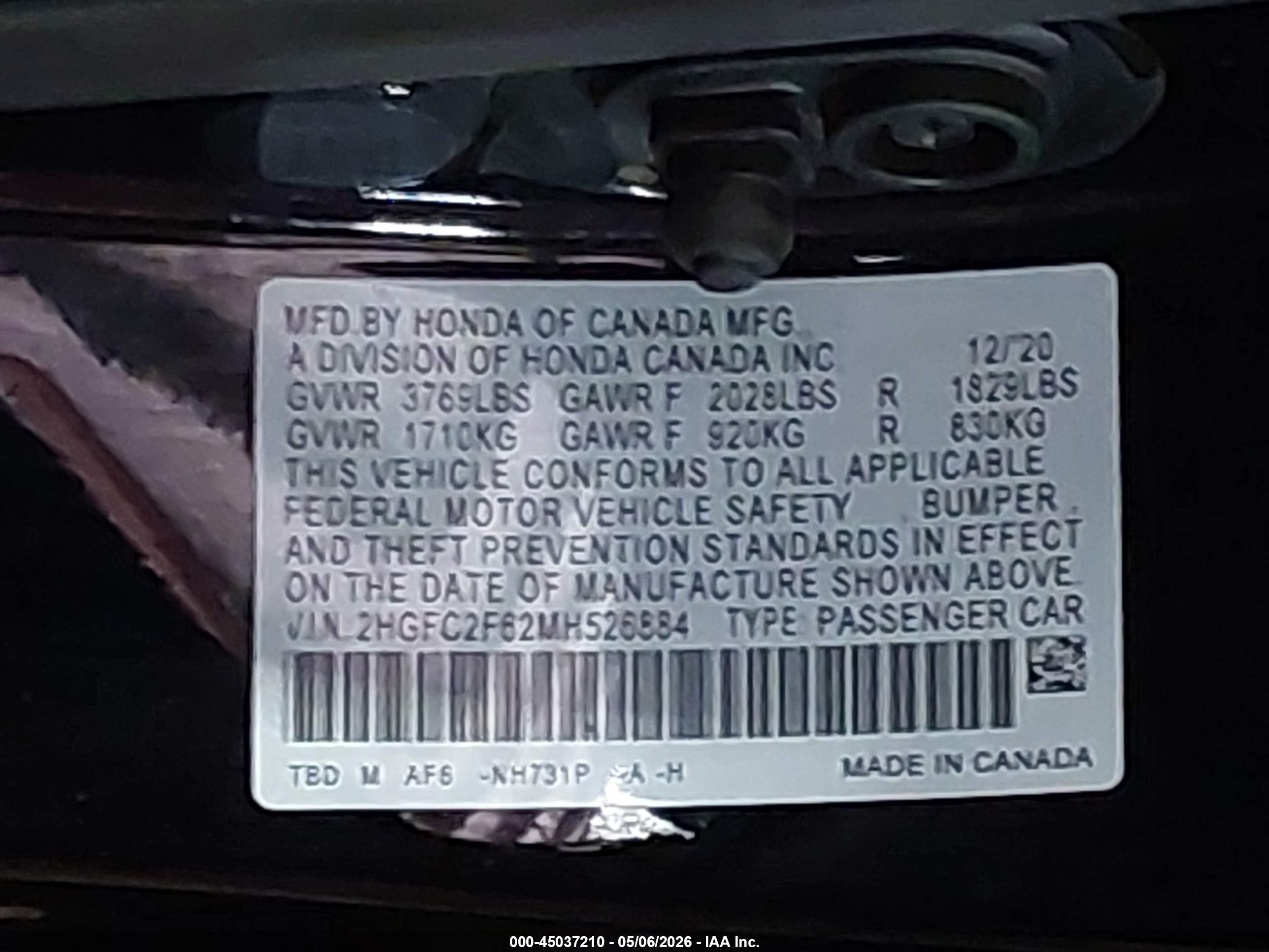 HONDA CIVIC image 9