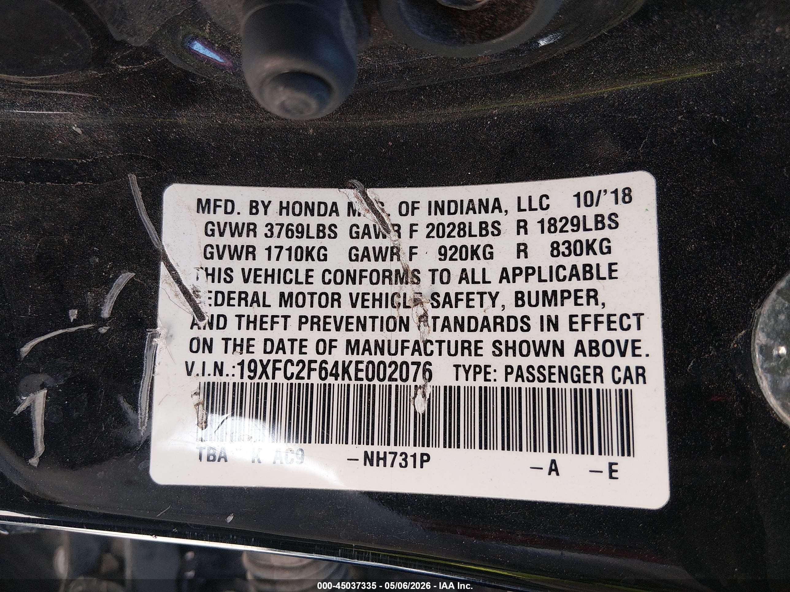 HONDA CIVIC image 9