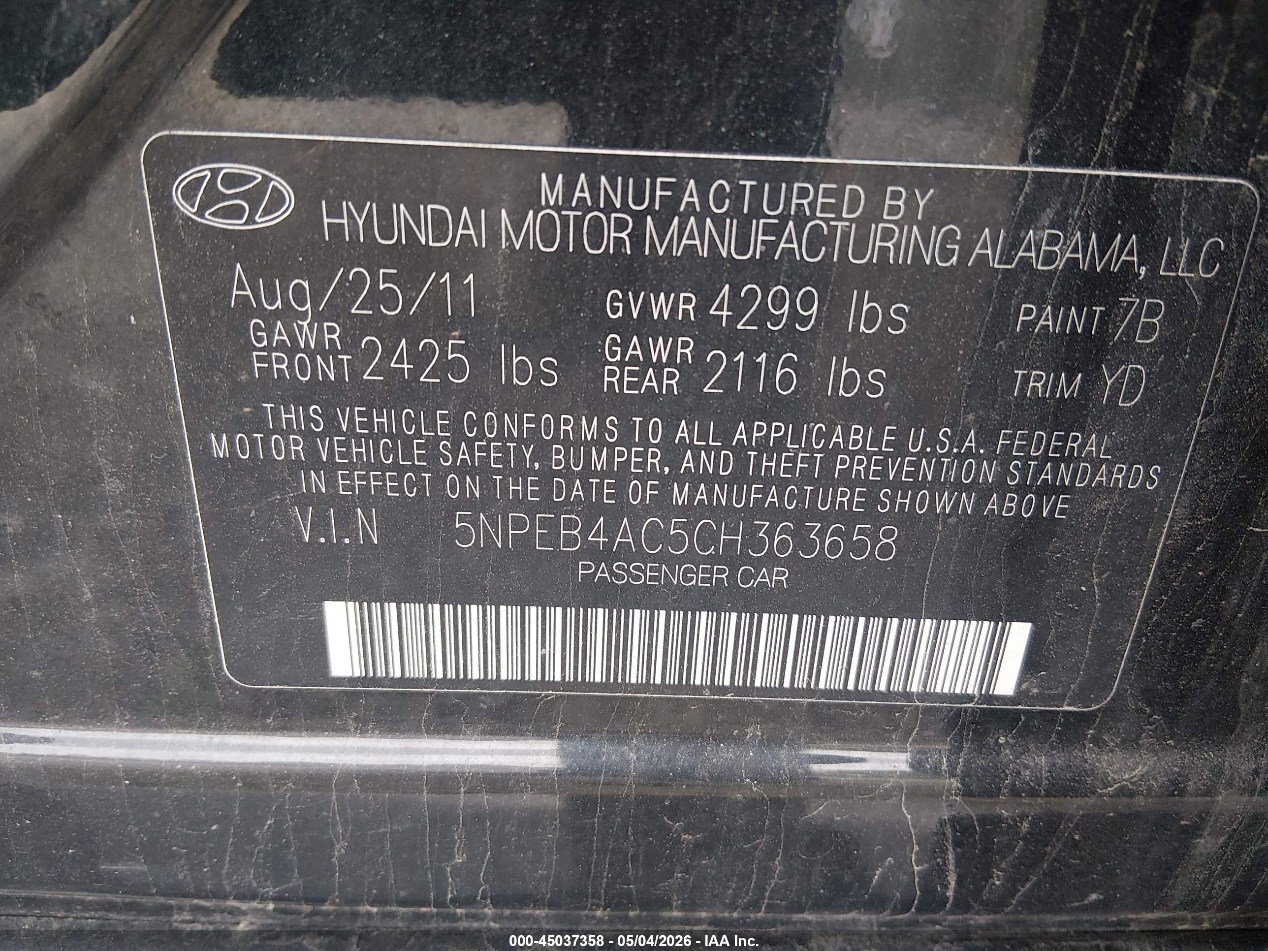 HYUNDAI SONATA image 9