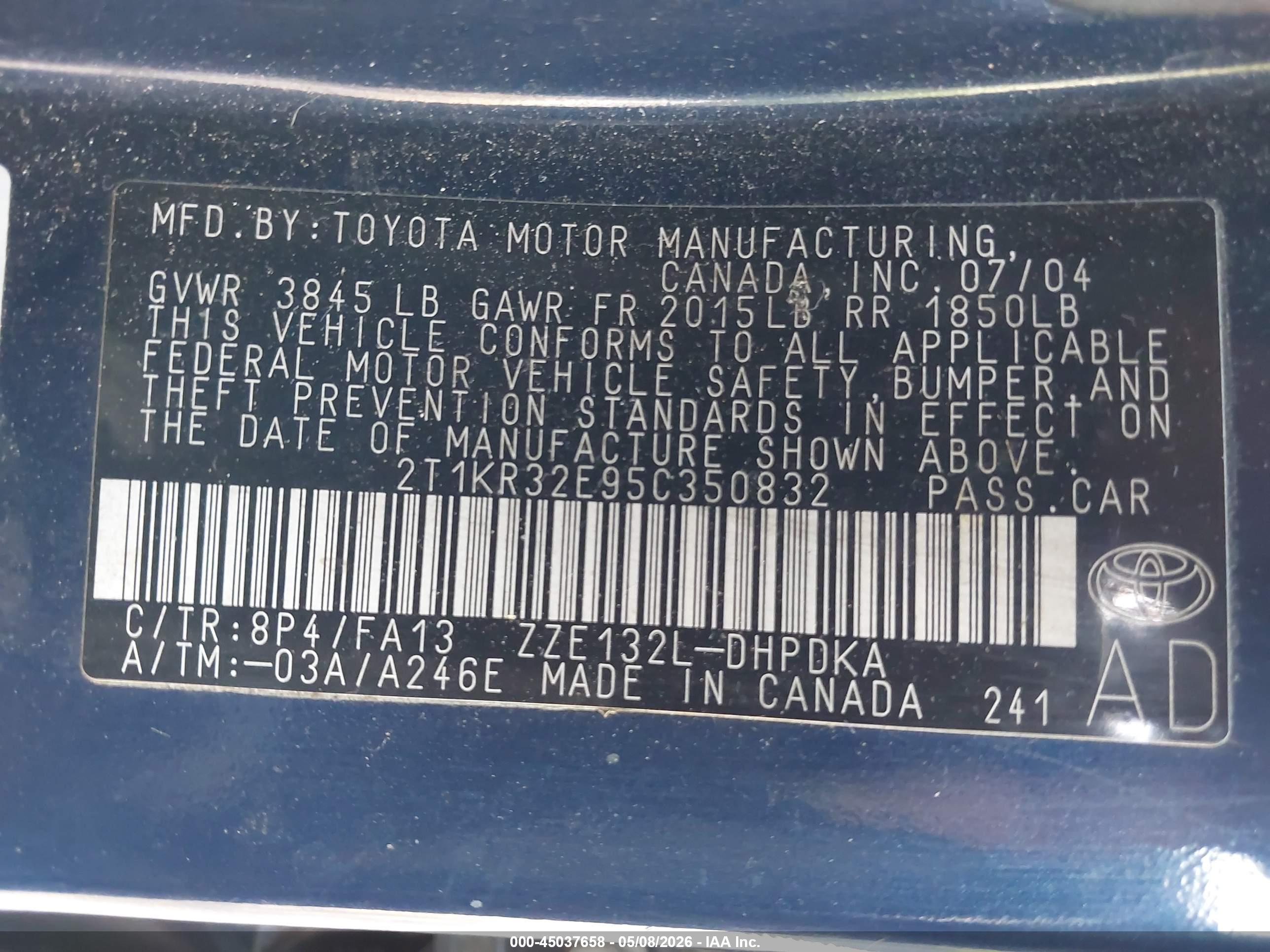 TOYOTA MATRIX image 9