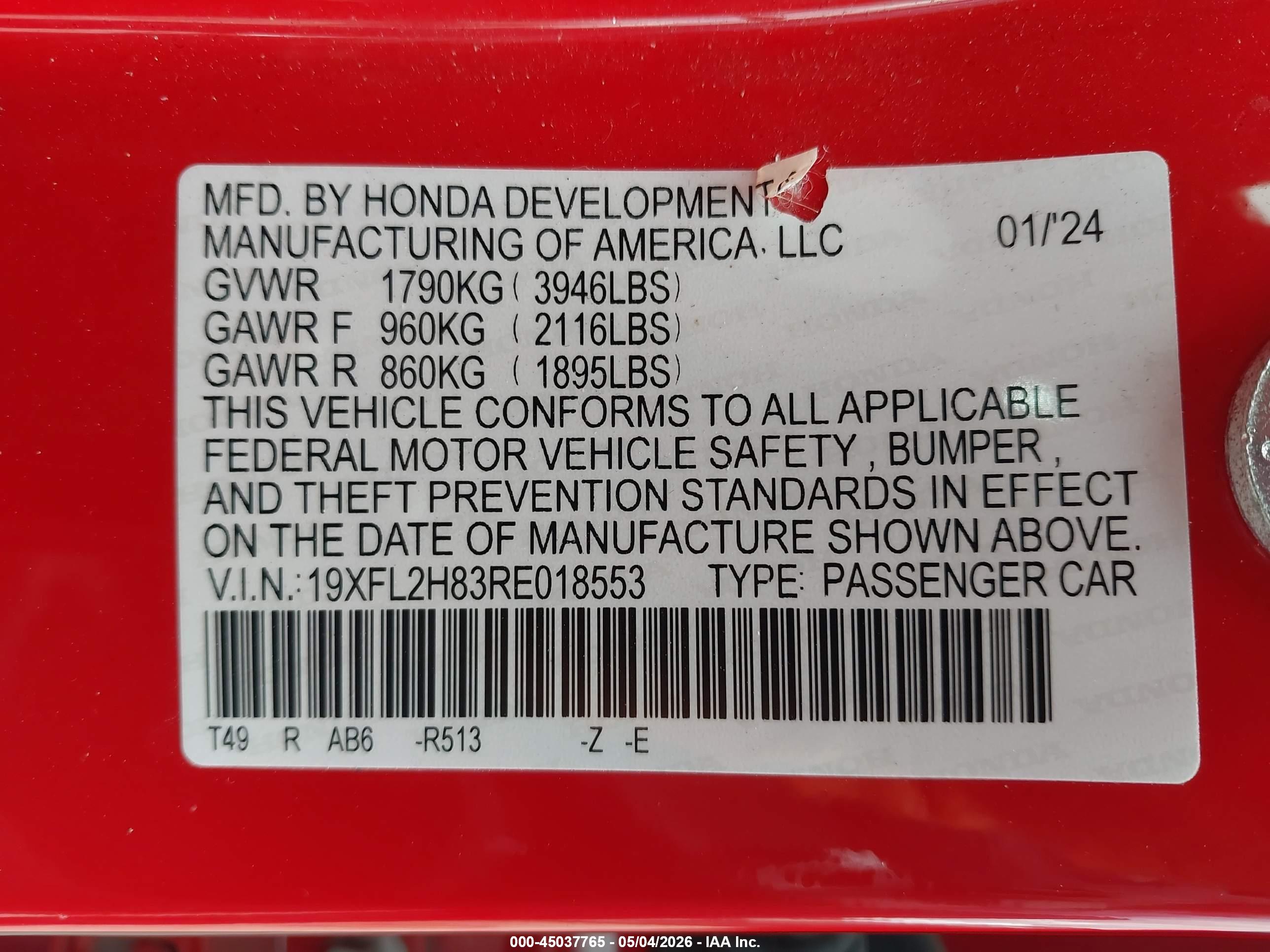 HONDA CIVIC image 9