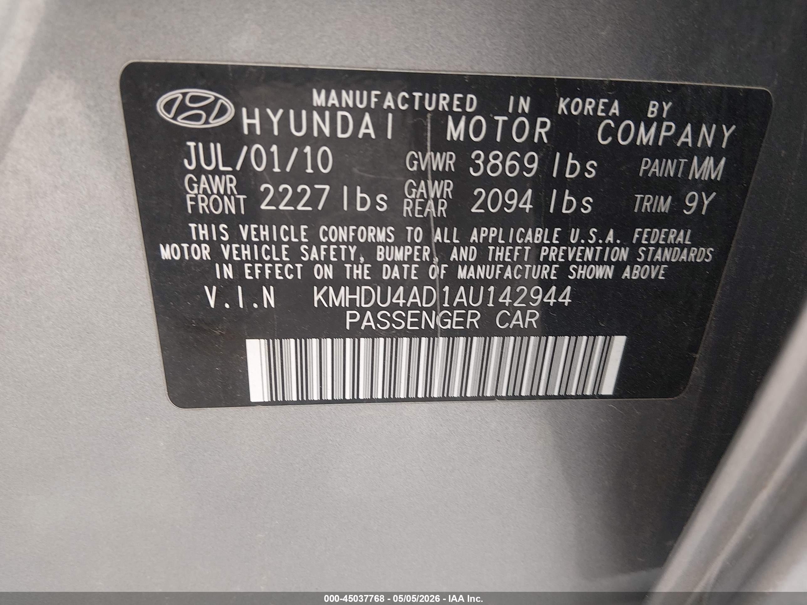 HYUNDAI ELANTRA image 9