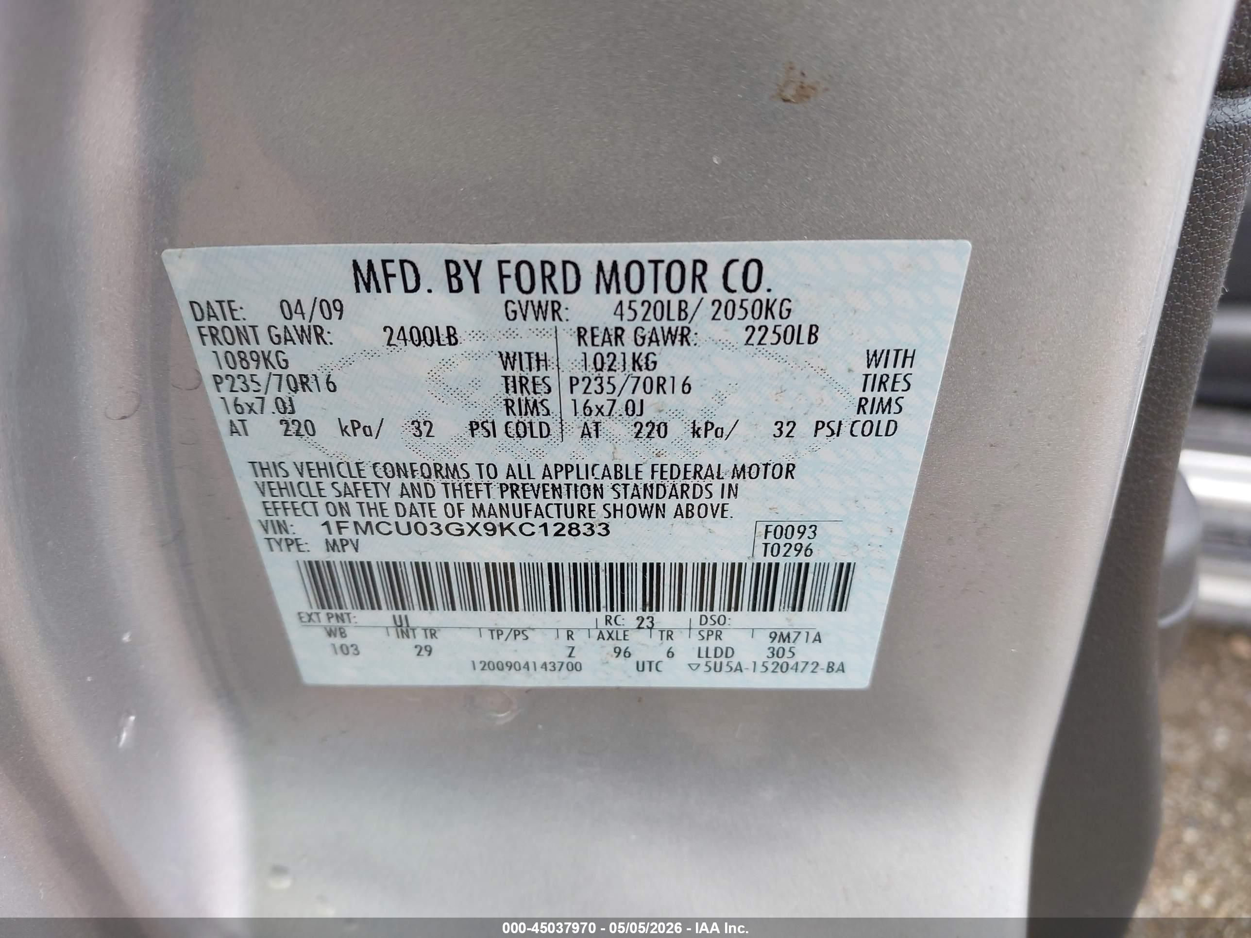 FORD ESCAPE image 9