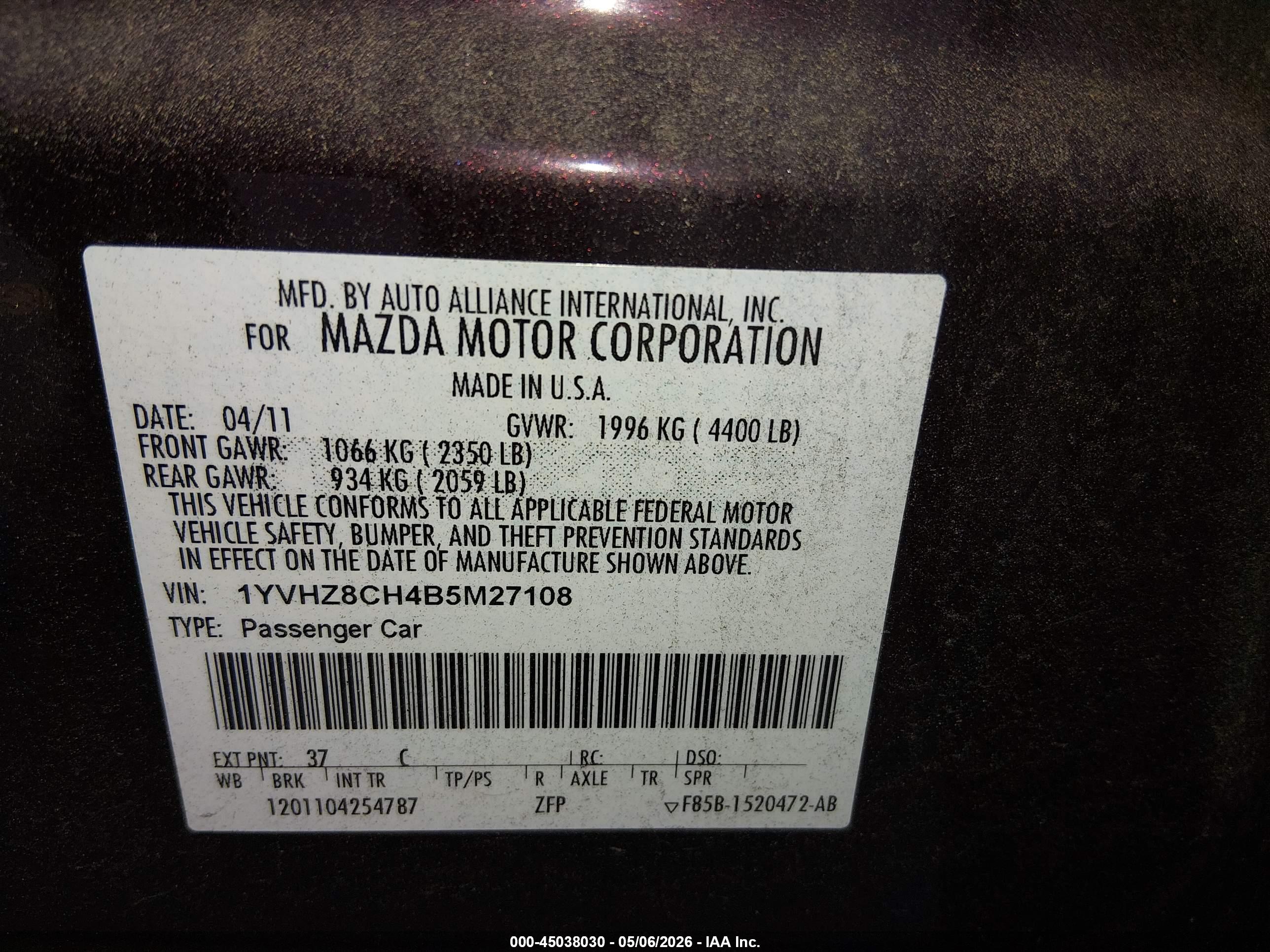 MAZDA MAZDA6 image 9