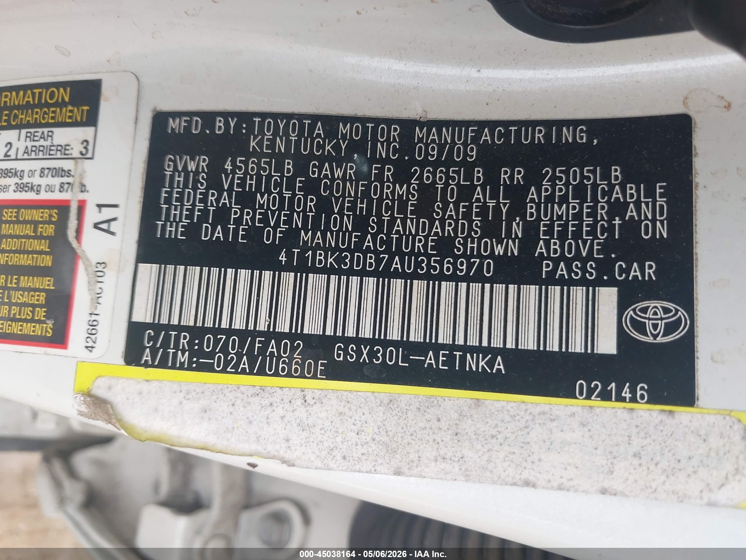 TOYOTA AVALON image 9