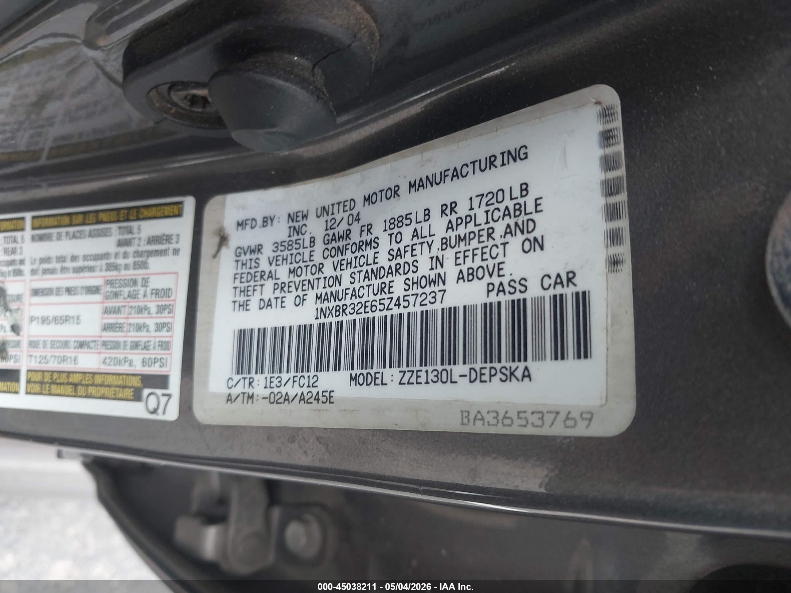 TOYOTA COROLLA image 9