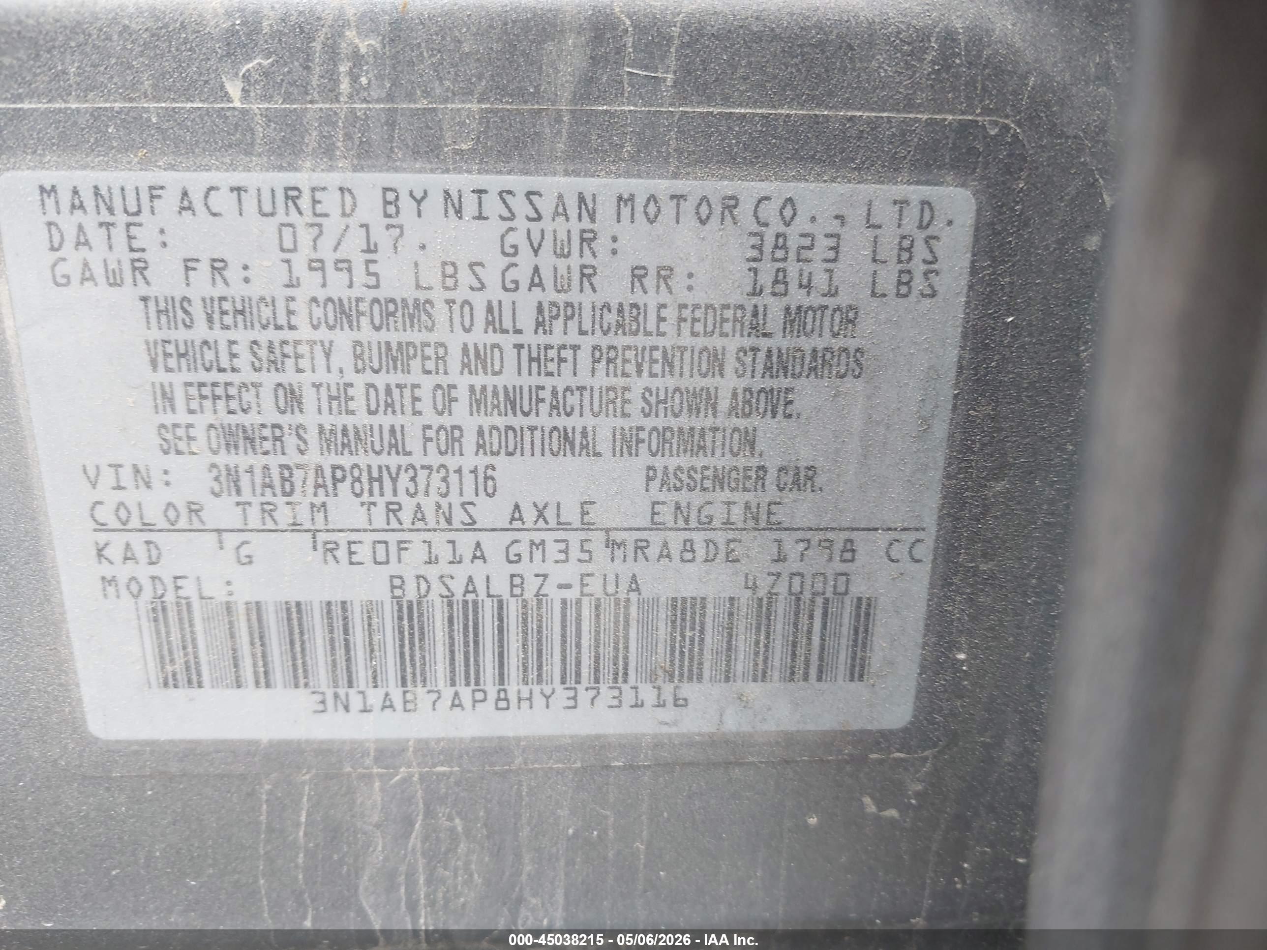 NISSAN SENTRA image 9