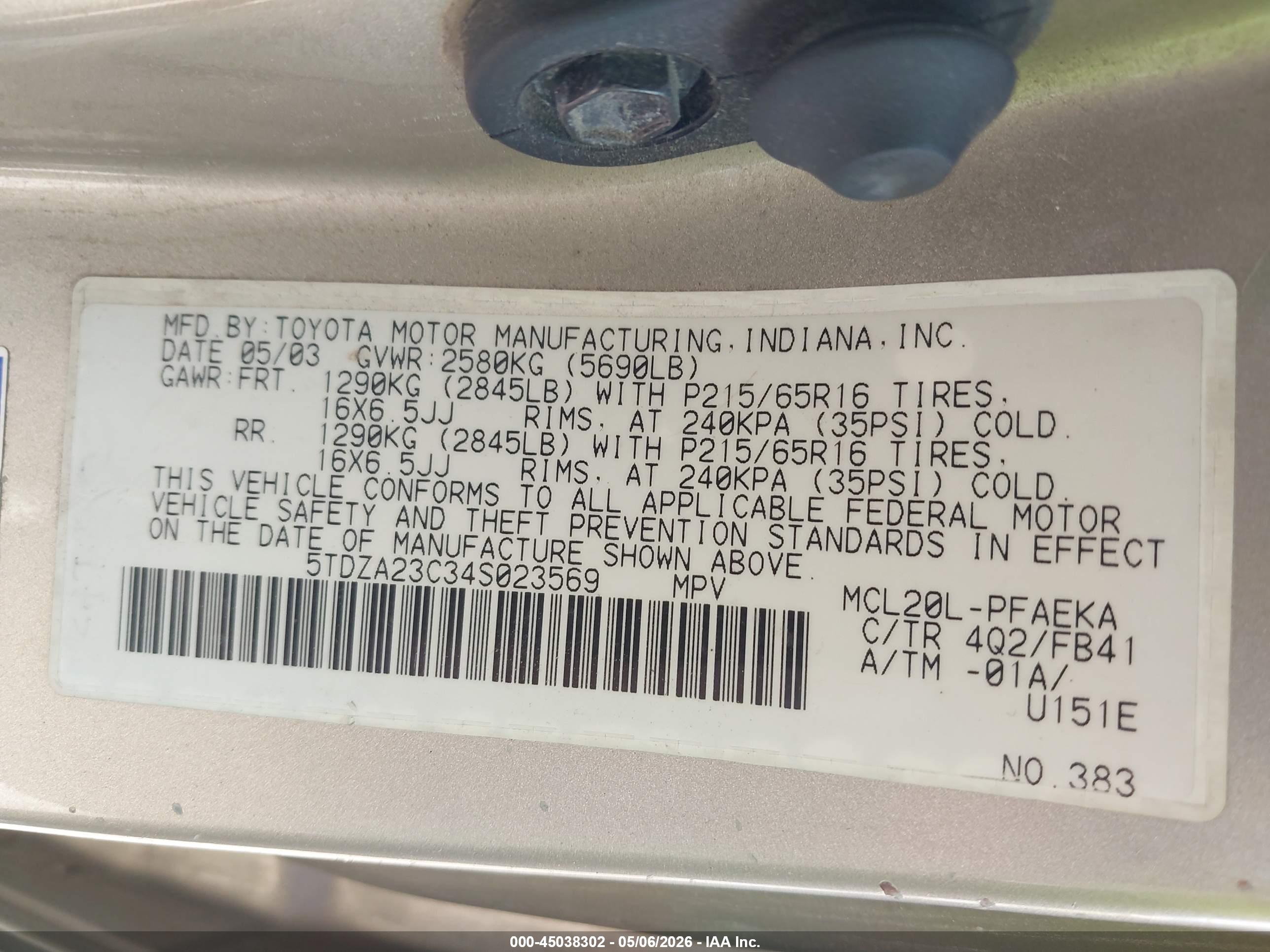 TOYOTA SIENNA image 9
