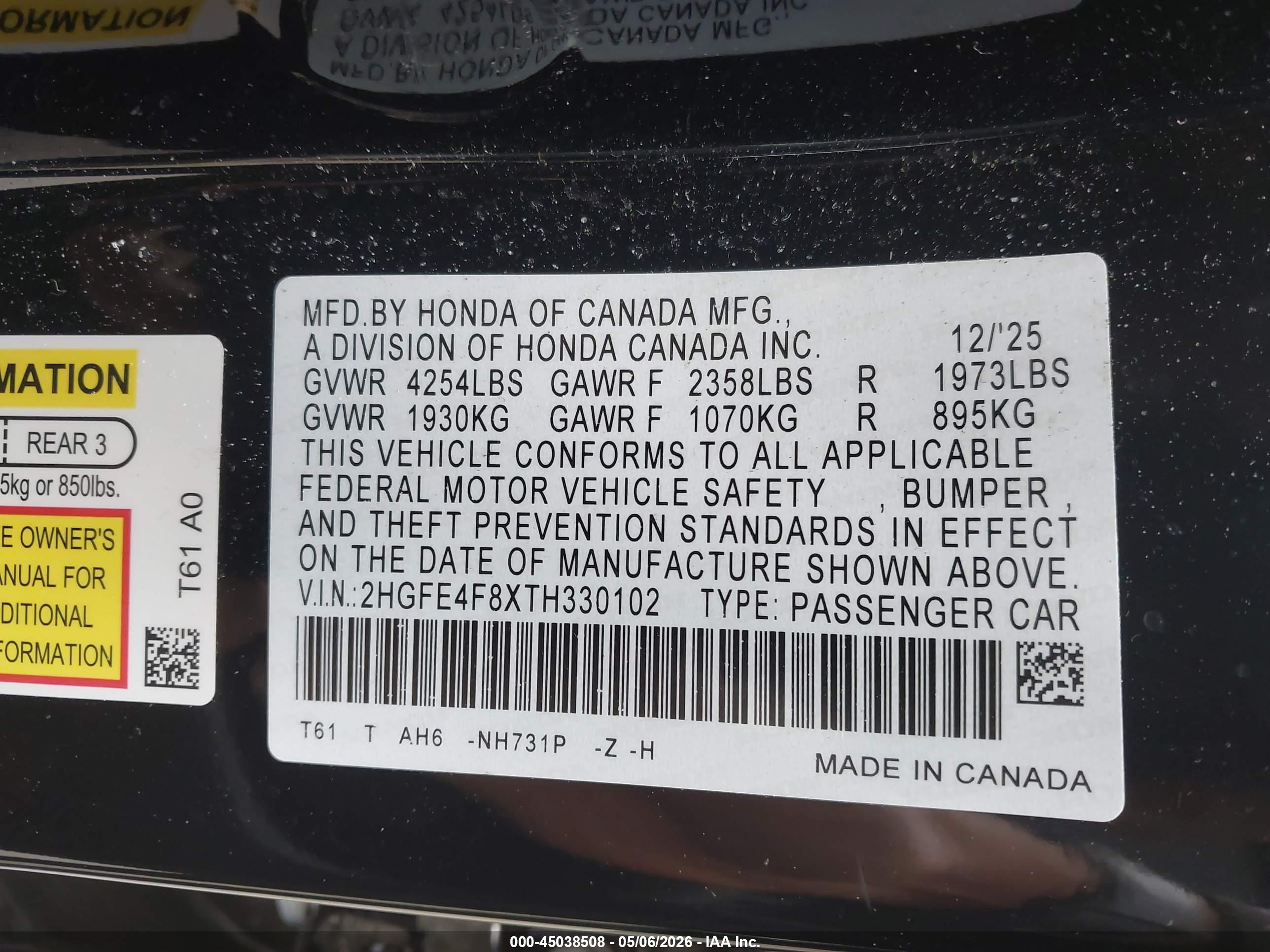 HONDA CIVIC image 9