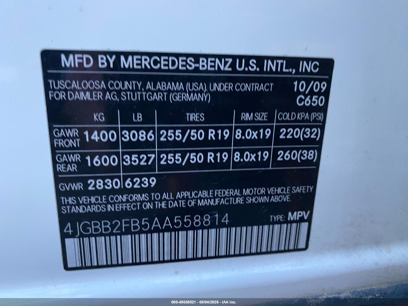 MERCEDES-BENZ ML image 9