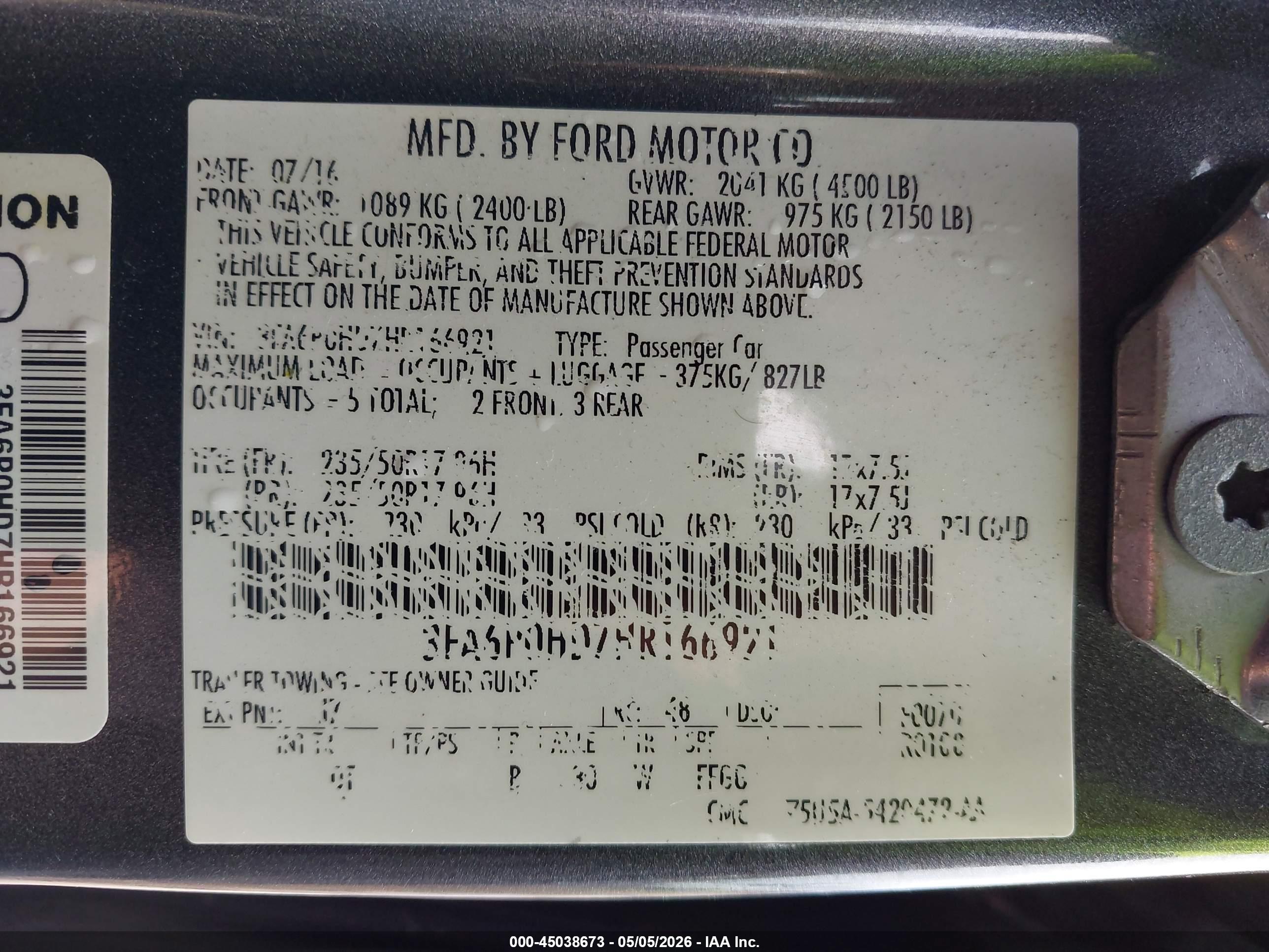 FORD FUSION image 9