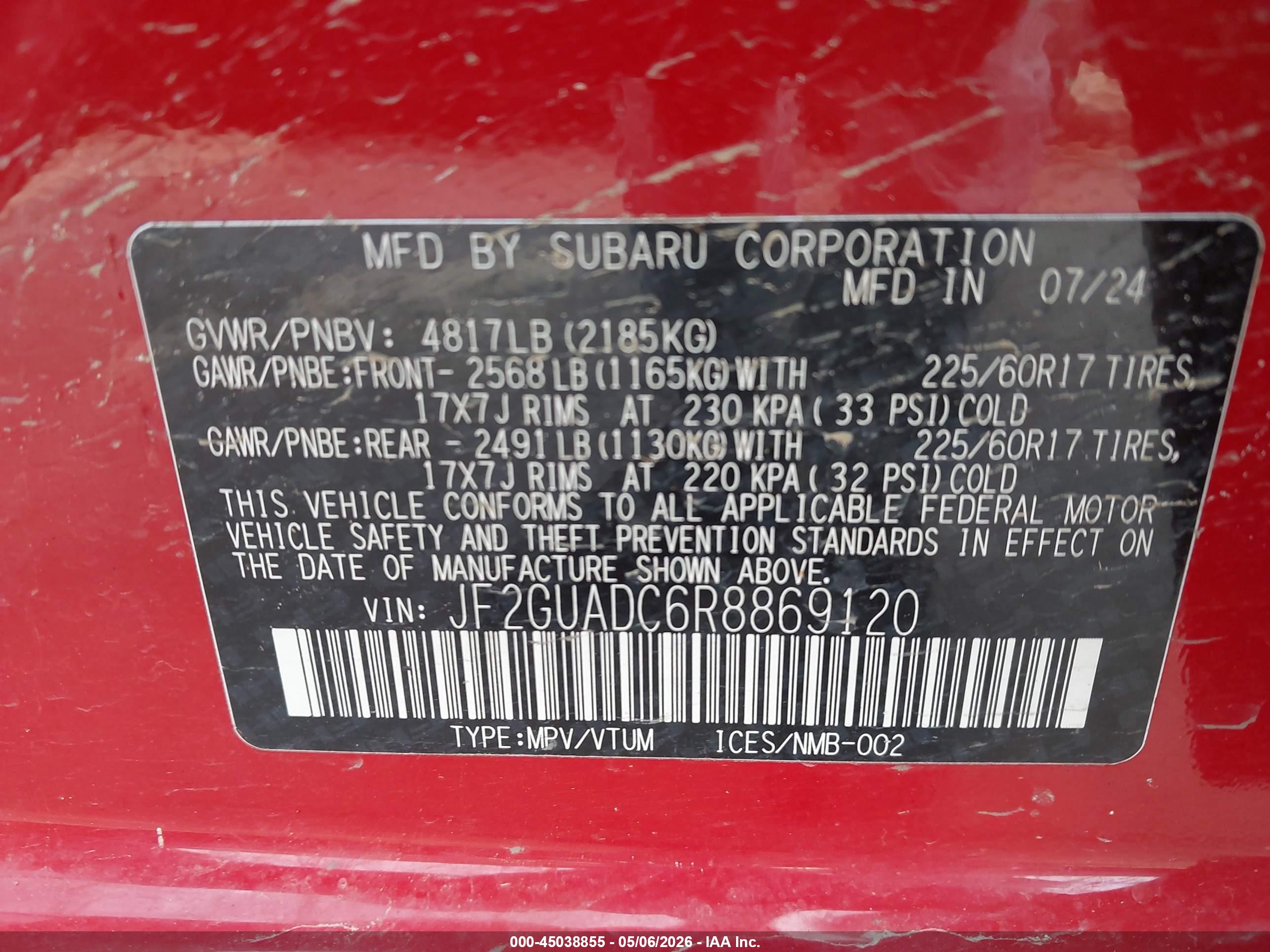 SUBARU CROSSTREK image 9