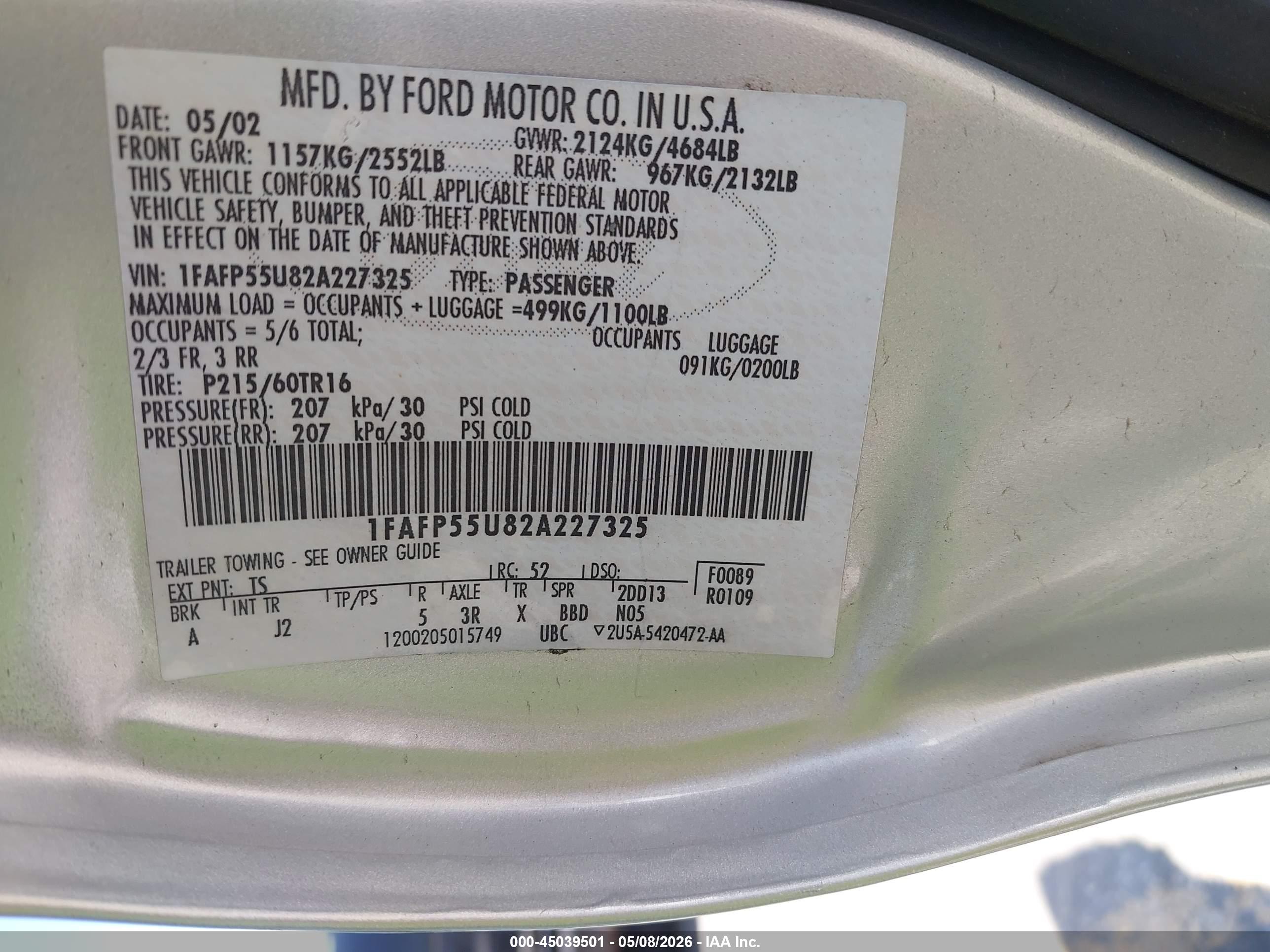FORD TAURUS image 9