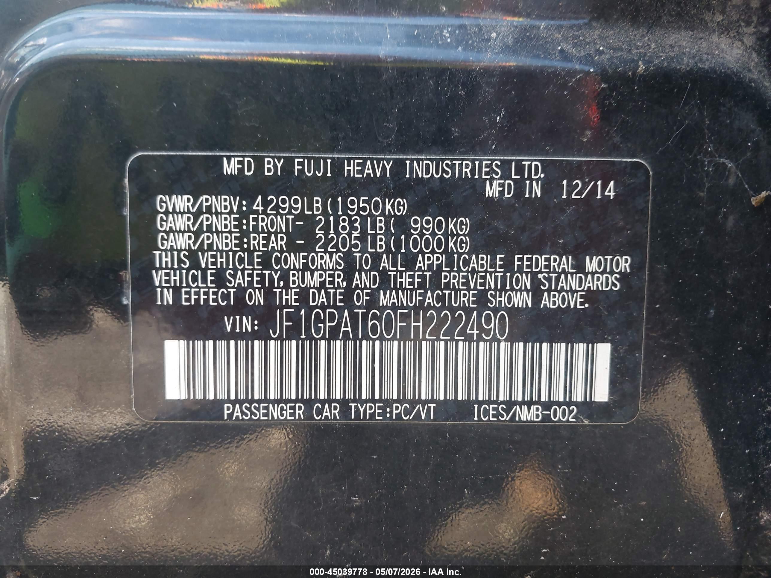 SUBARU IMPREZA image 9