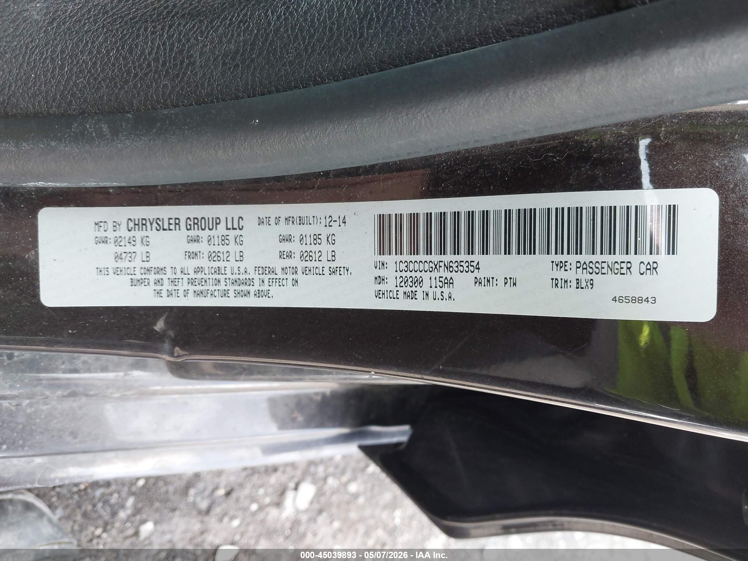 CHRYSLER 200 image 9