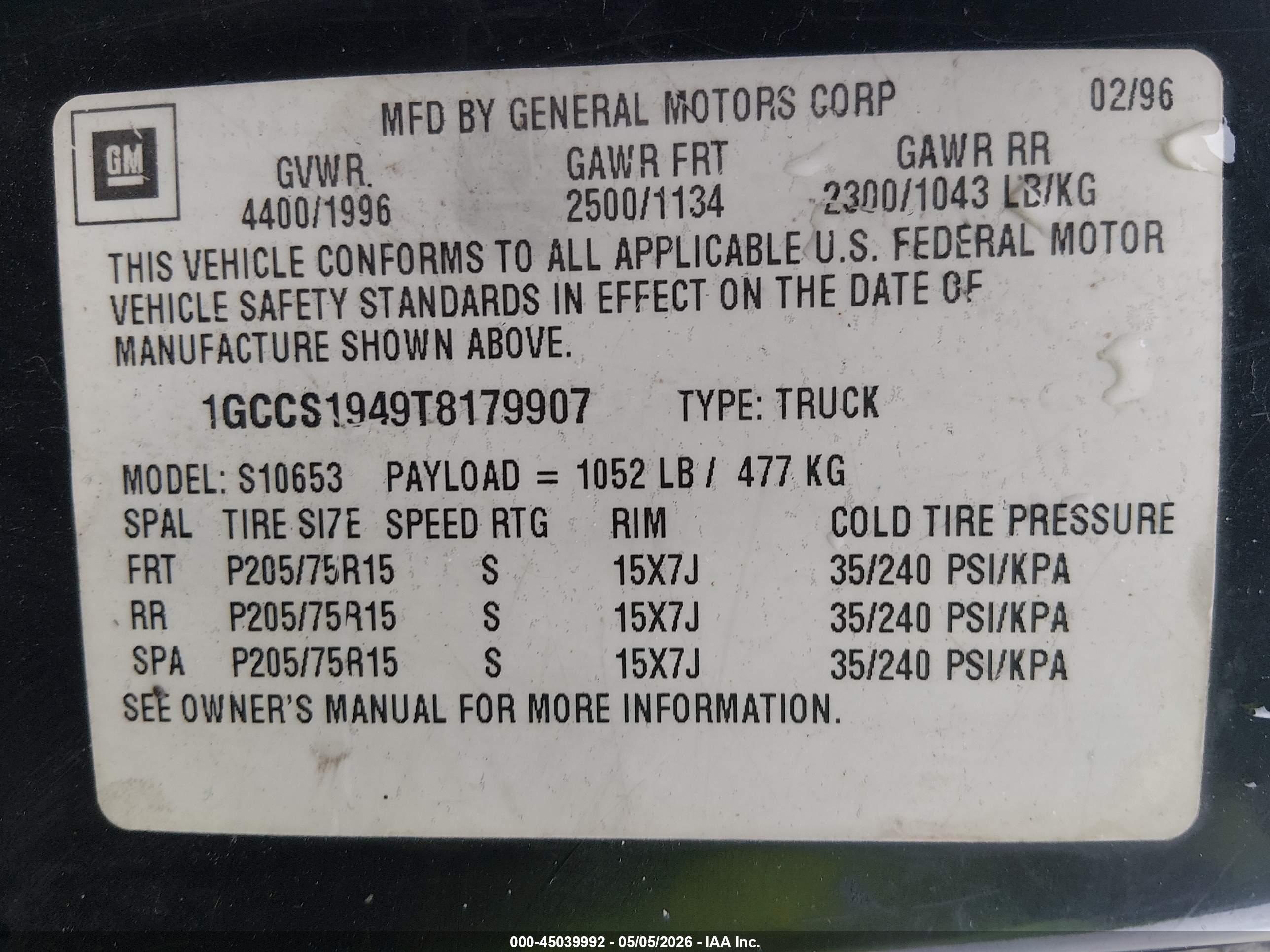 CHEVROLET S image 9