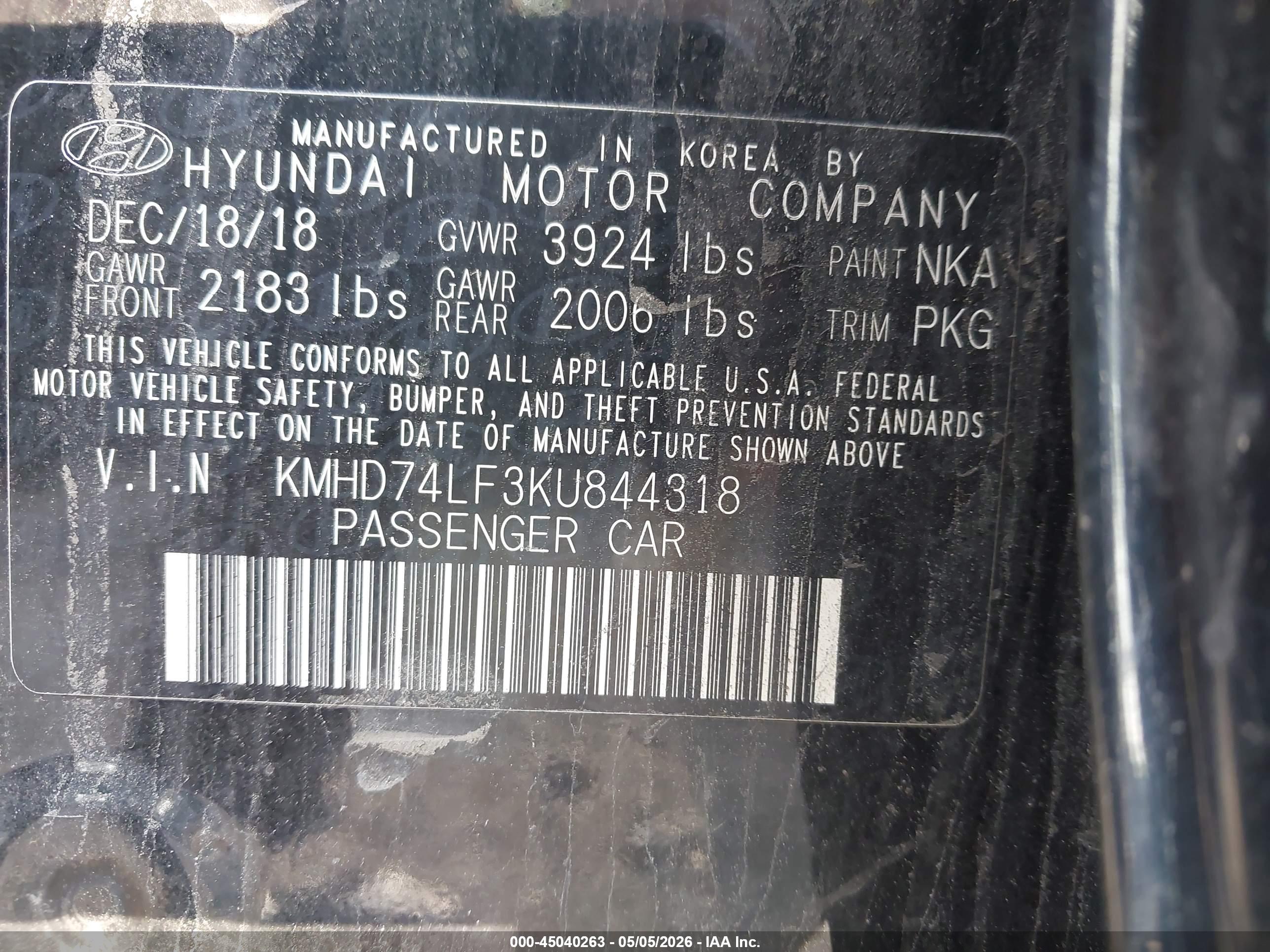 HYUNDAI ELANTRA image 9
