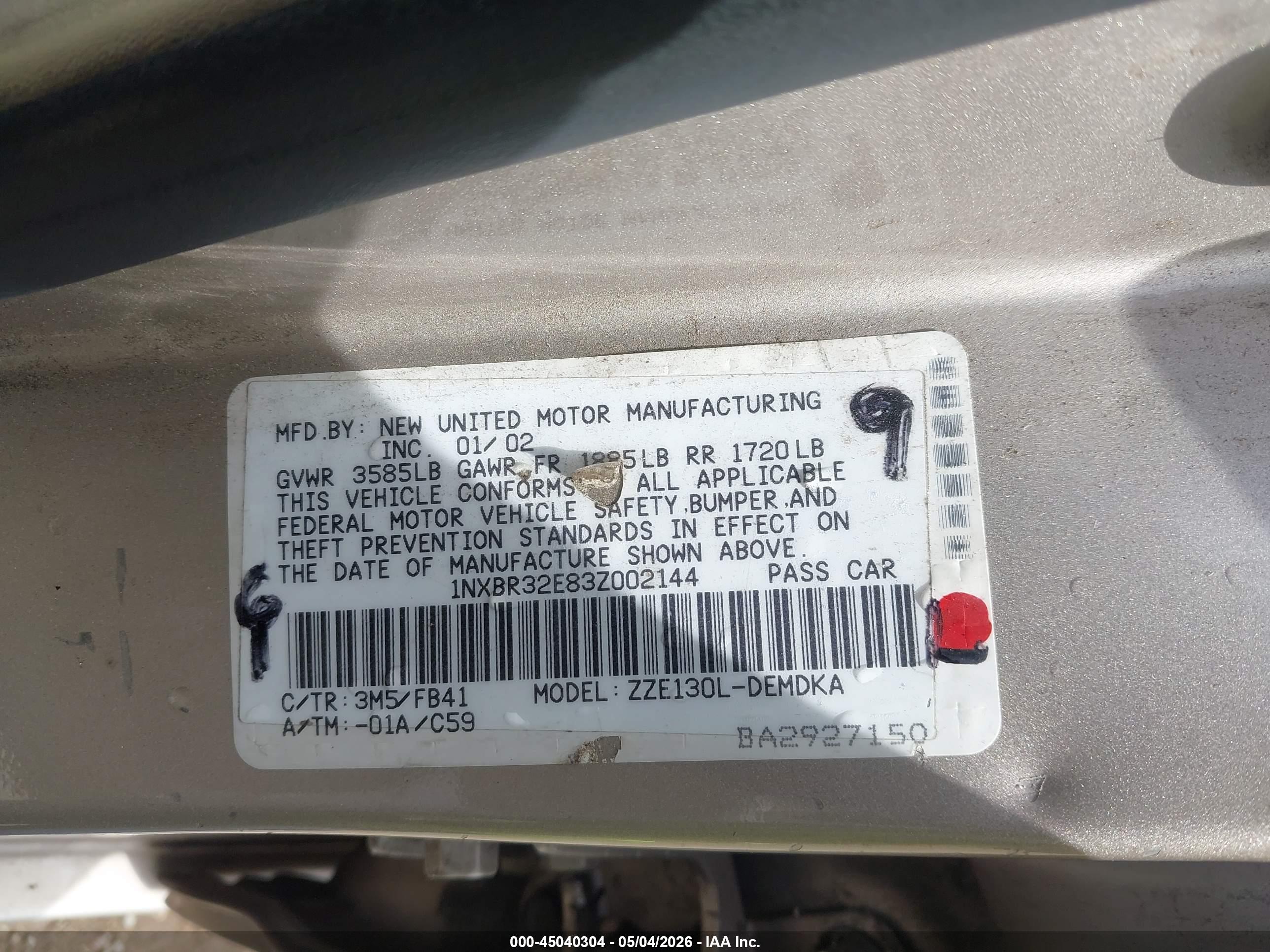 TOYOTA COROLLA image 9