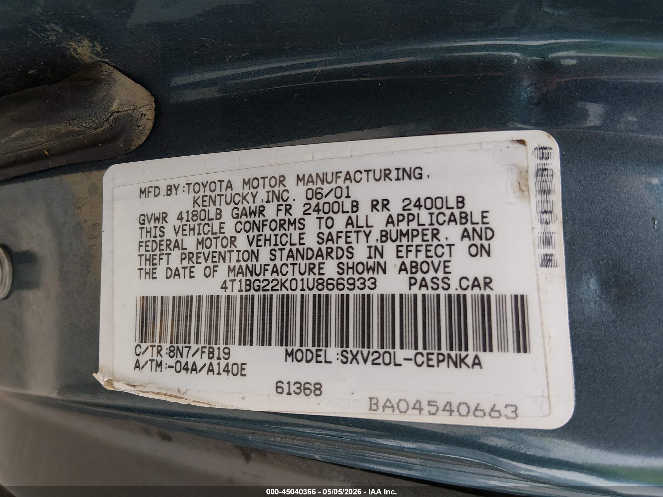 TOYOTA CAMRY image 9
