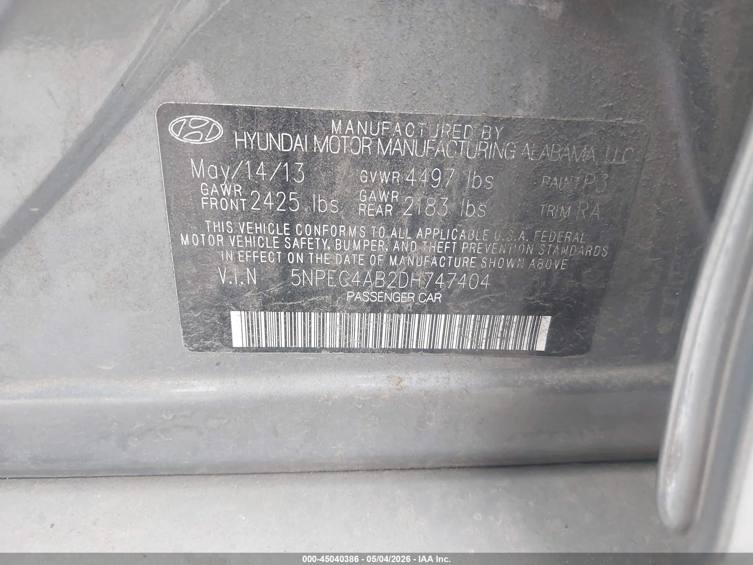 HYUNDAI SONATA image 9
