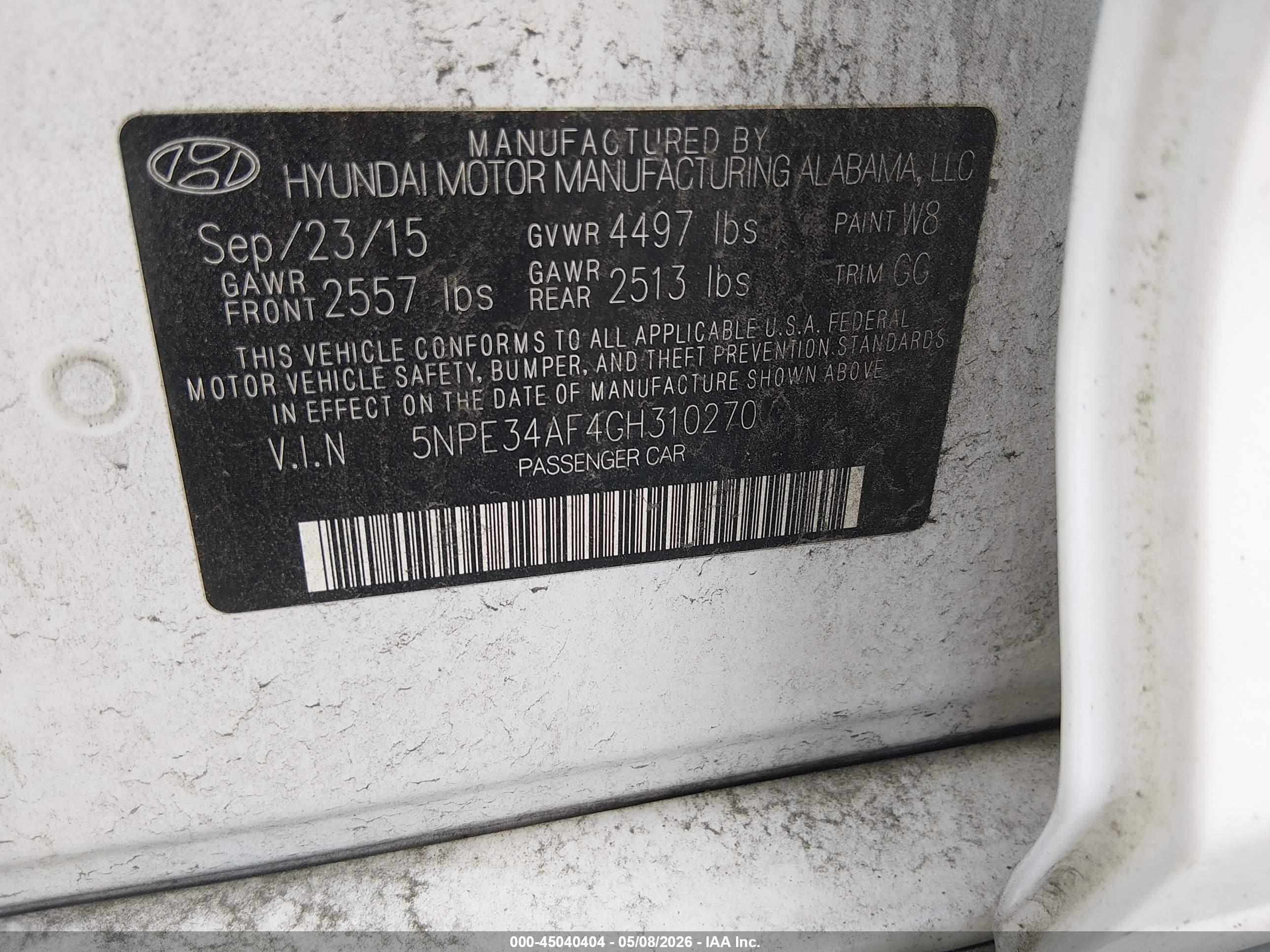 HYUNDAI SONATA image 9